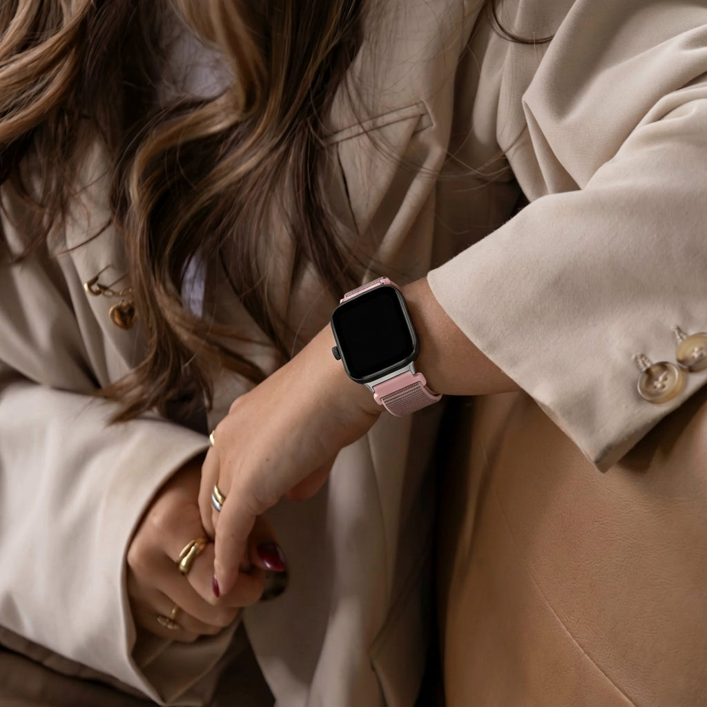 Correa nylon Xiaomi Smart Band 8 Pro (rosa)