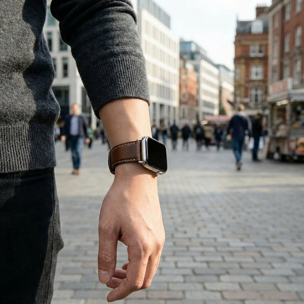 Correa cuero Redmi Watch 4 (marrón oscuro)