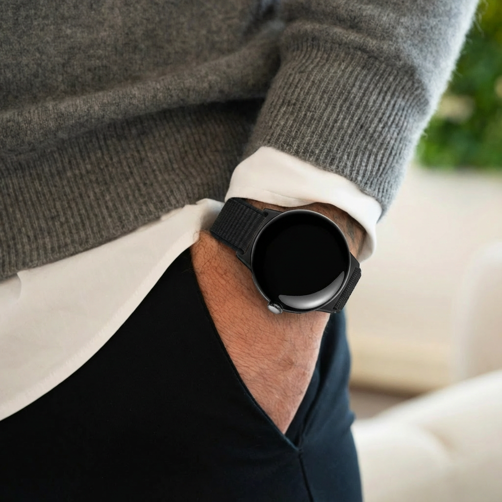 Correa nylon Google Pixel Watch 3 - 45mm (negro)