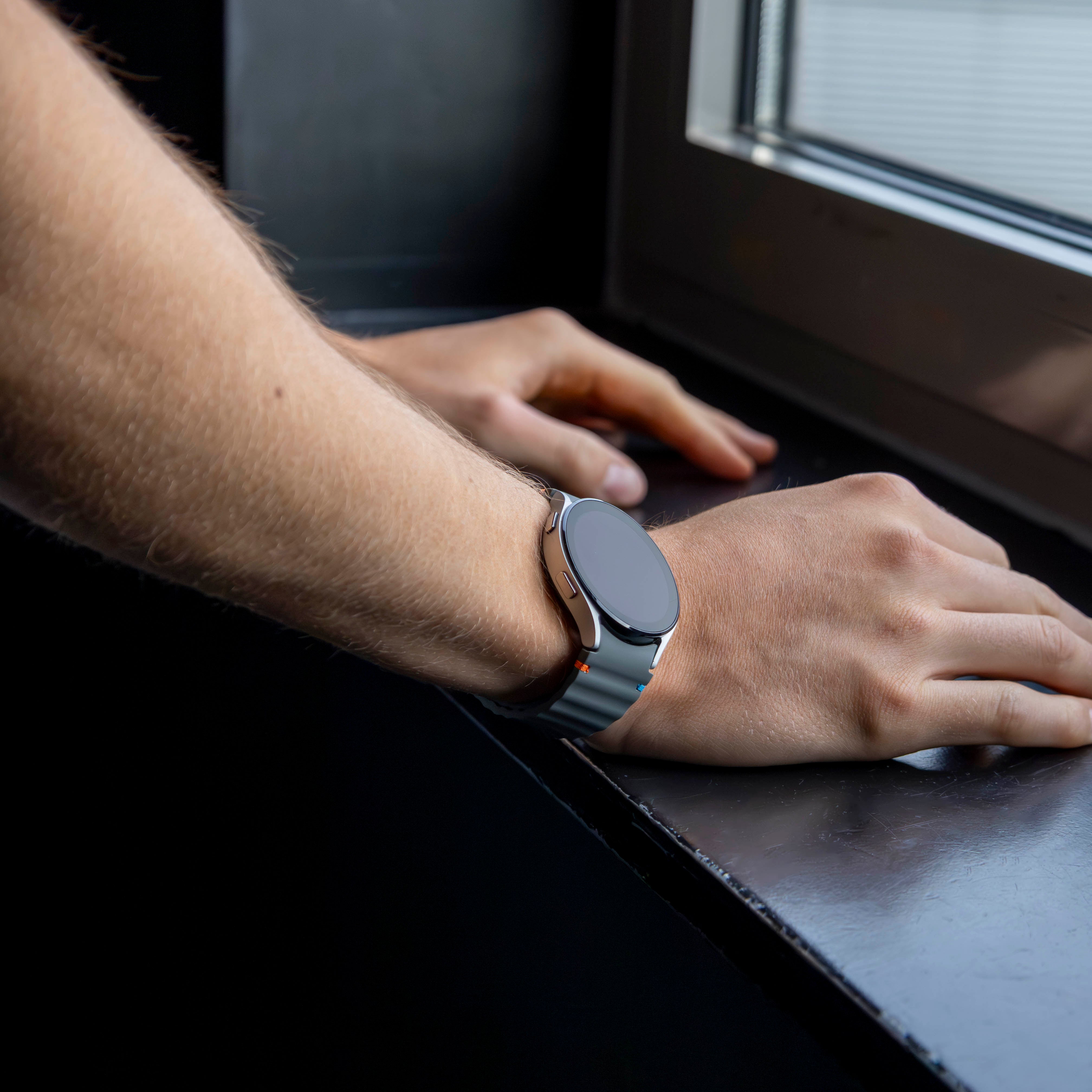 Correa Wave Samsung Galaxy Watch 4 44mm (gris oscuro)