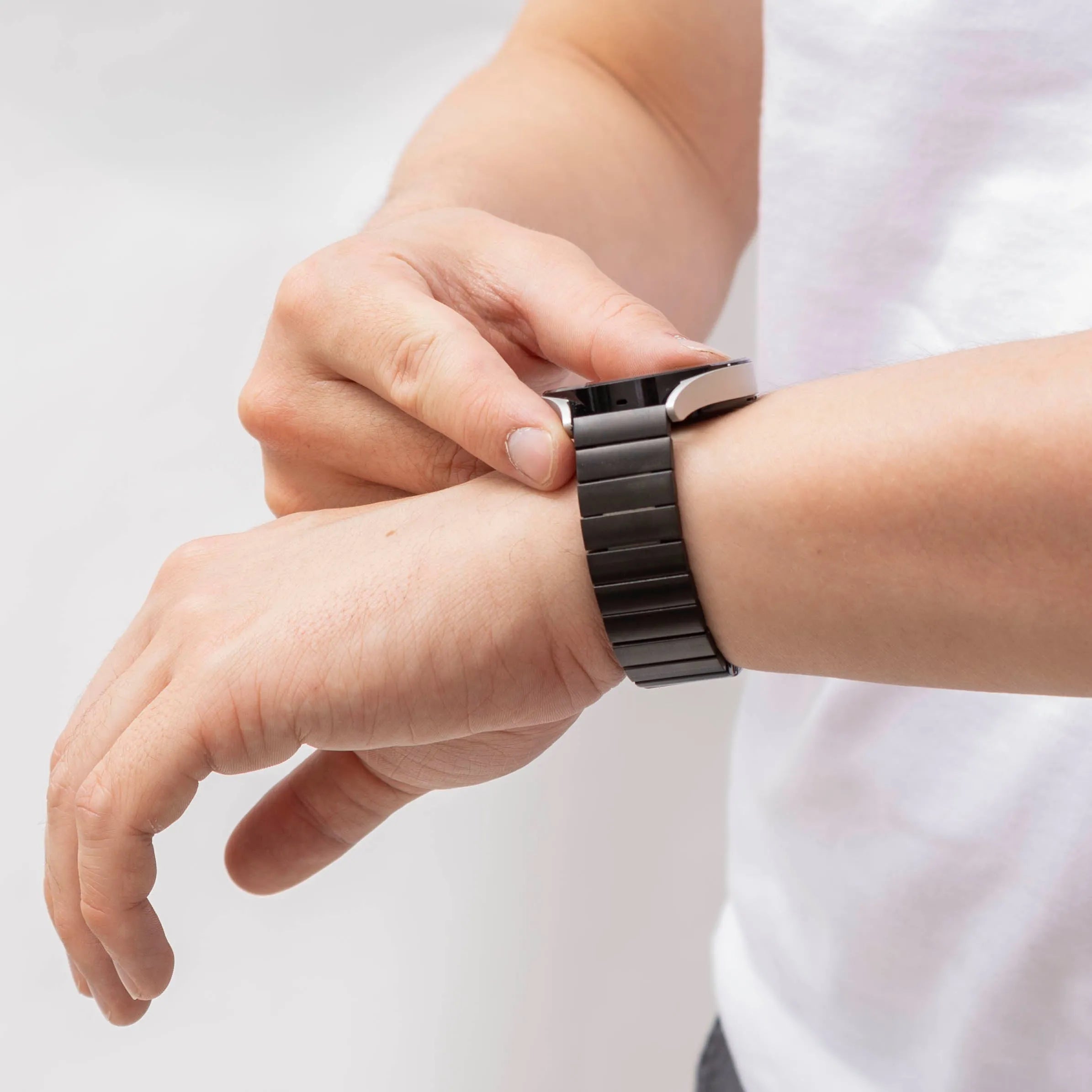 Correa de metal de marcapasos polares (negro)