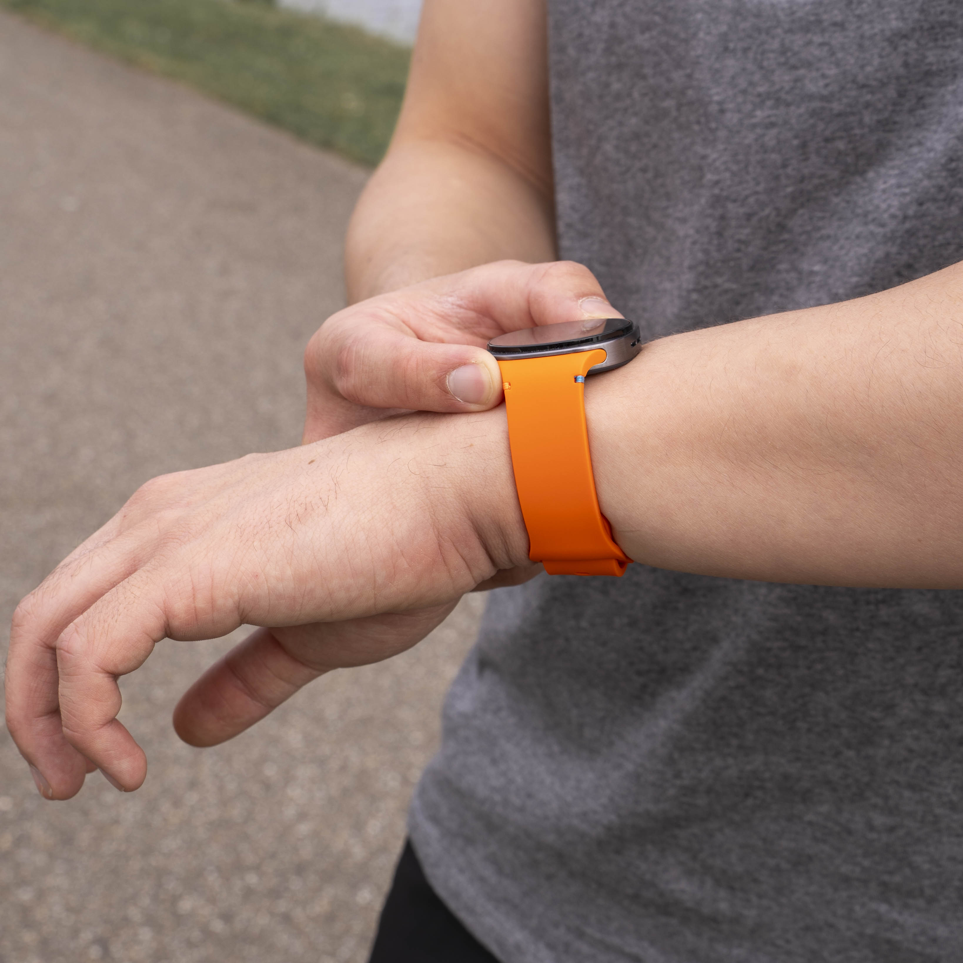 Correa silicona Samsung Galaxy Watch 8 Classic (naranja)