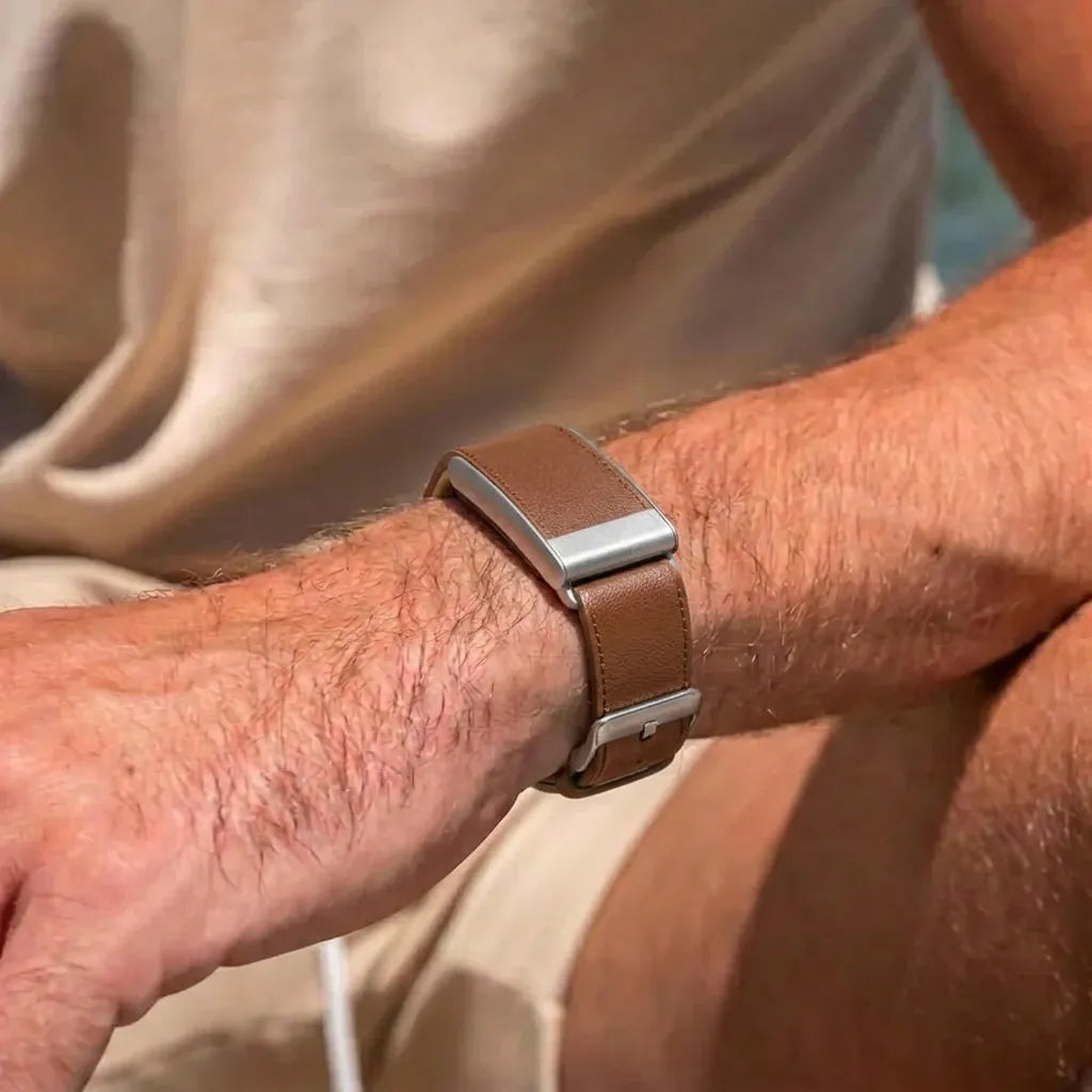 Whoop 5.0 Leather Strap (Brown)