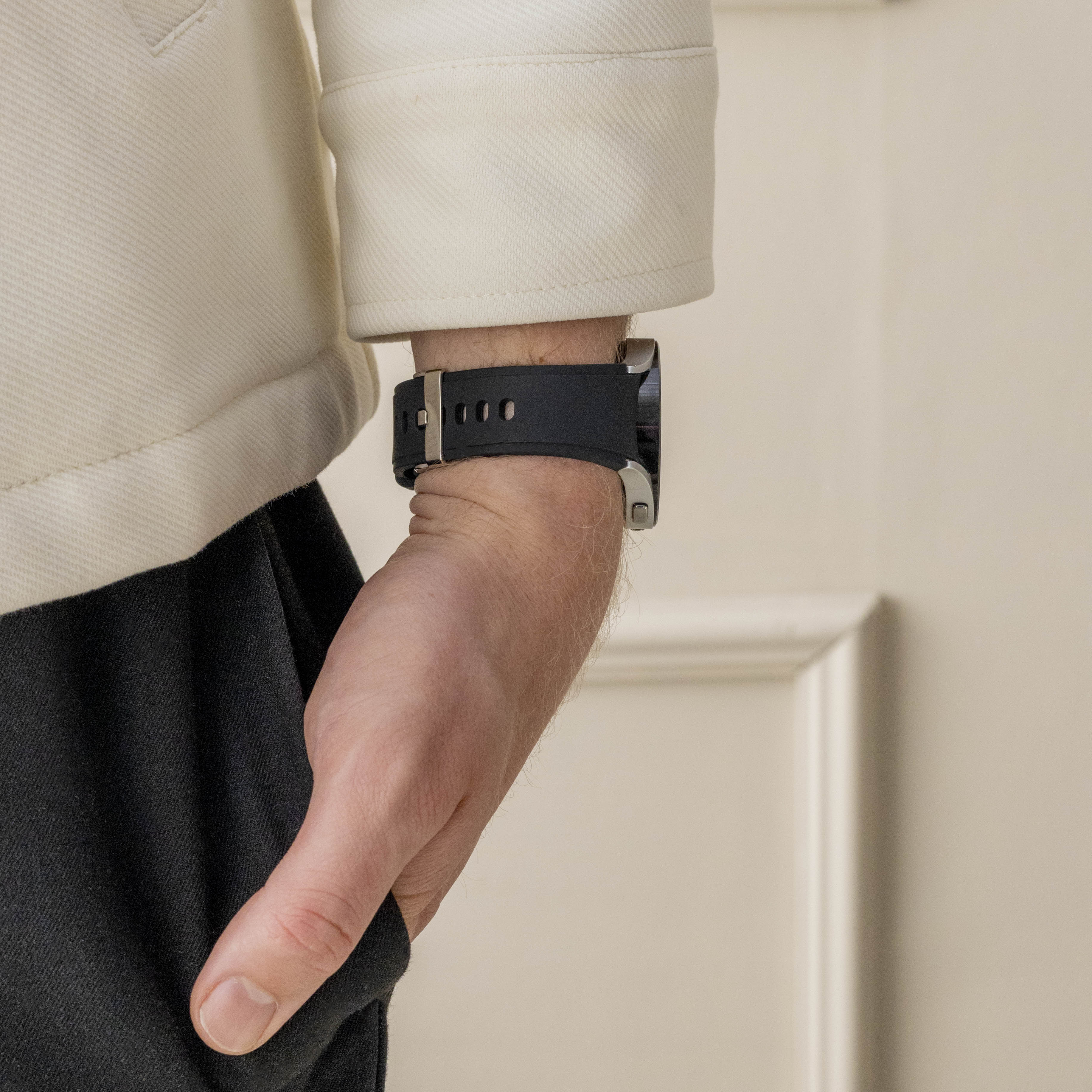 Correa silicona Samsung Galaxy Watch 4 - 44mm (negra)