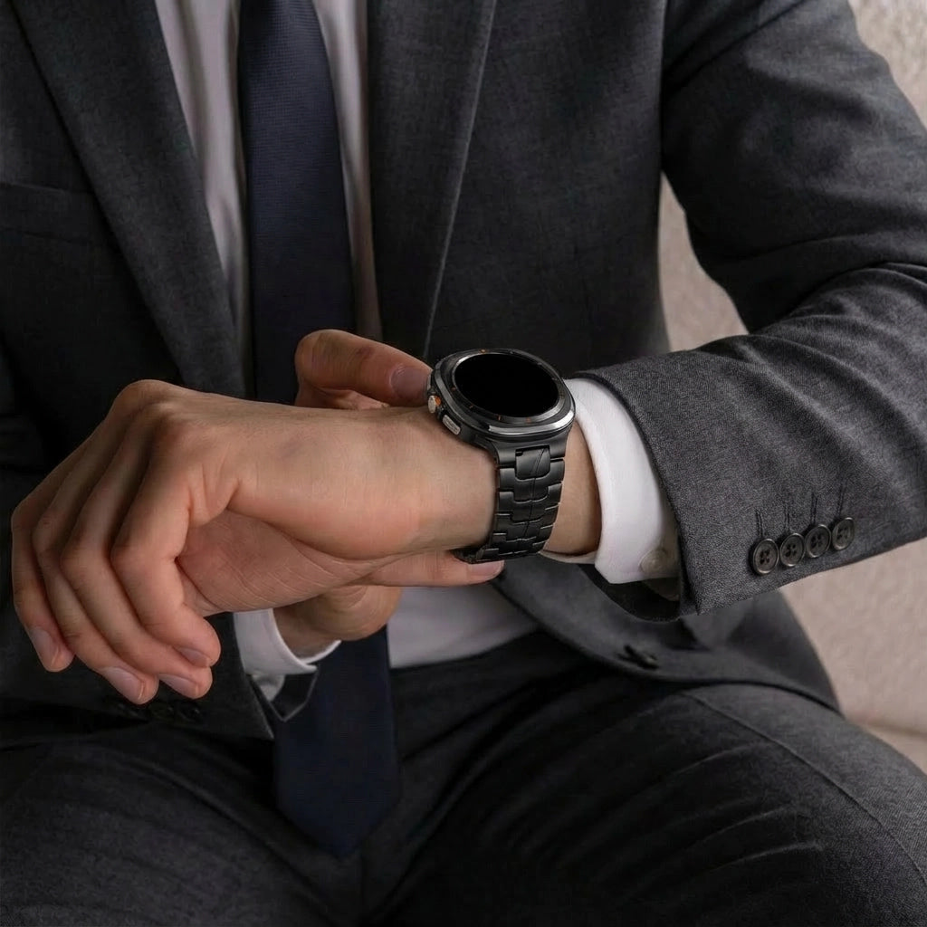 Samsung Galaxy Watch Ultra 'Iron' Titanium Strap (Black)