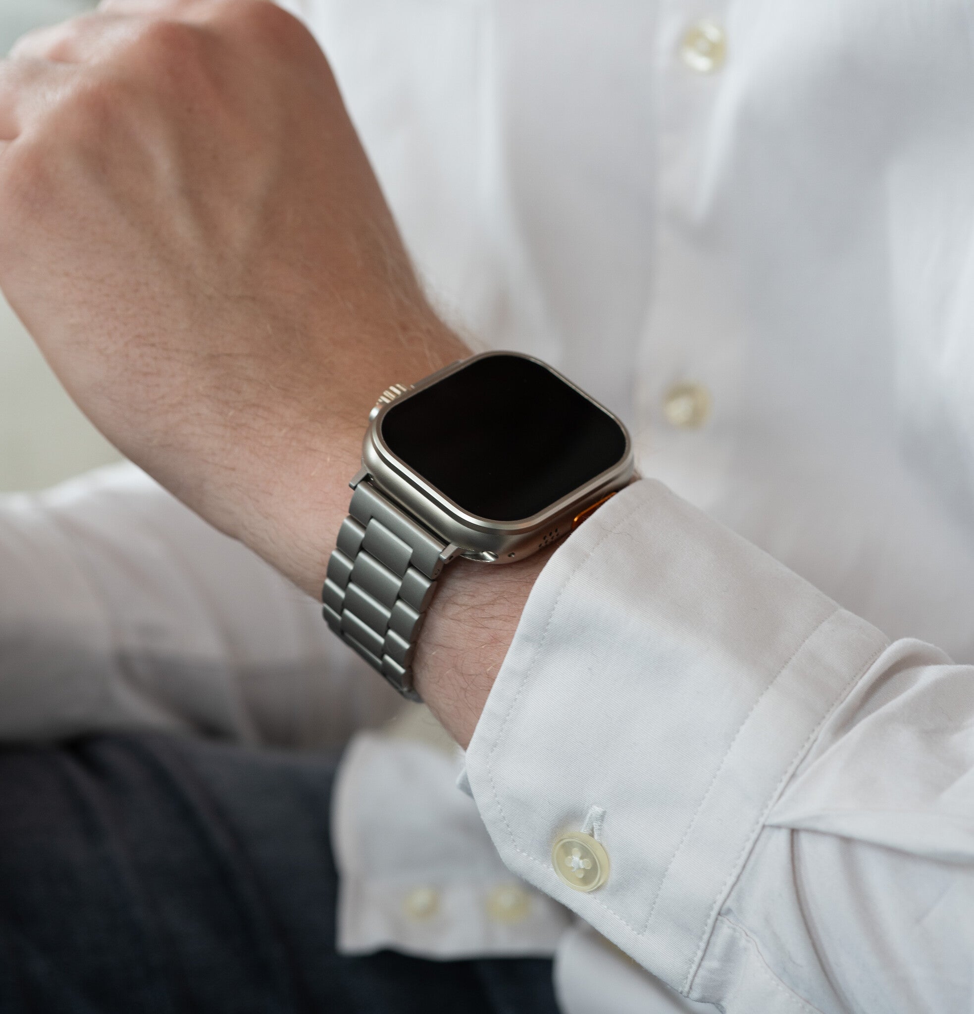 Apple Watch Ultra Steel Strap (Titanium)