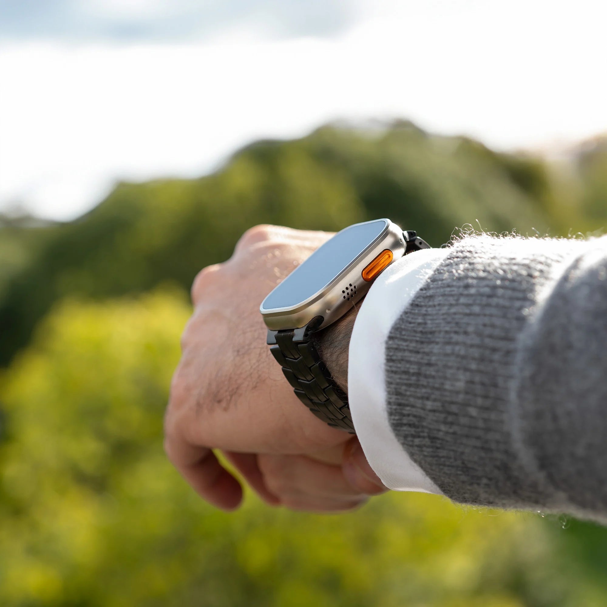 Bandz Correa titanio 'Supreme' Apple Watch (negro)