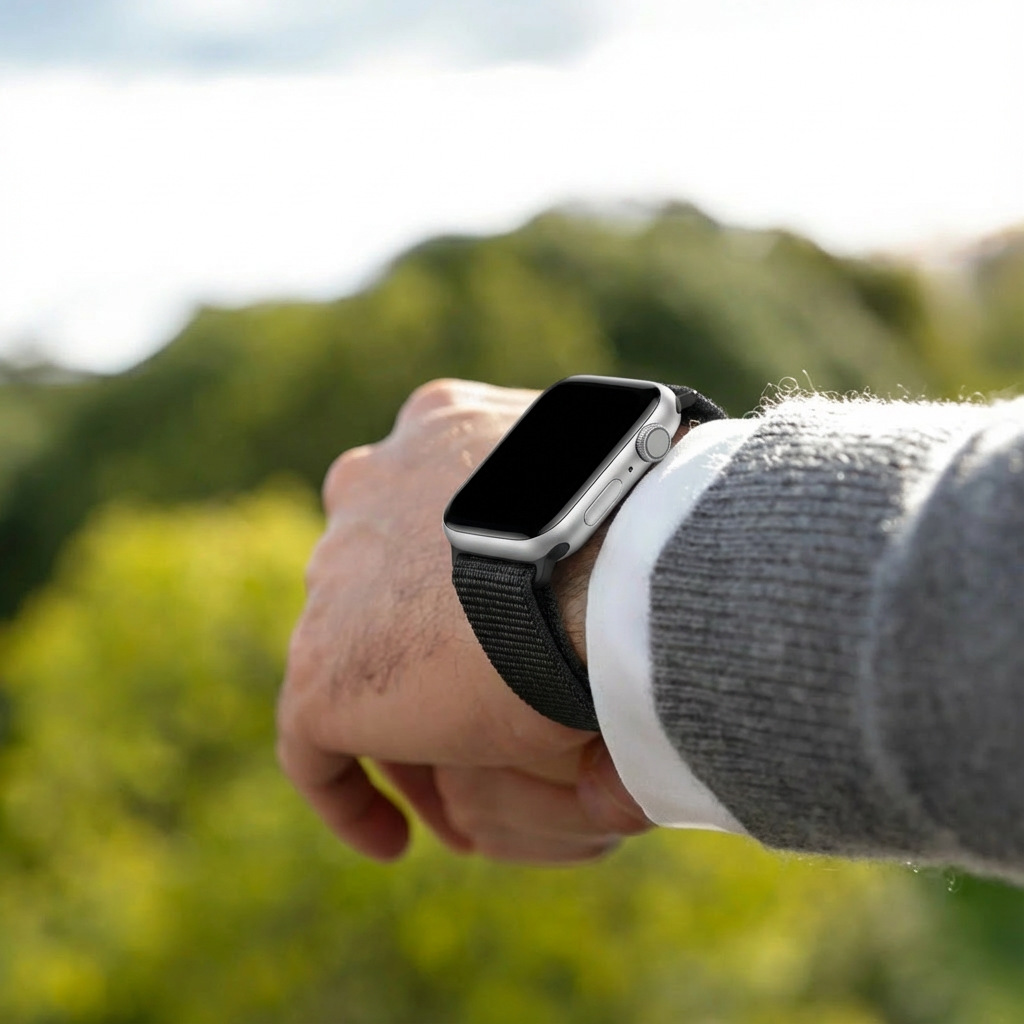 Bandz Correa nylon 'Classic' Apple Watch Ultra (negro)