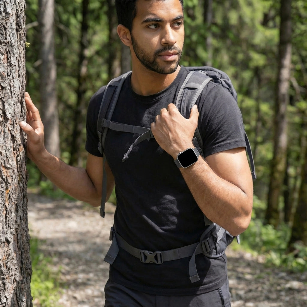 Bandz Correa silicona 'Outdoor' Apple Watch (gris oscuro)