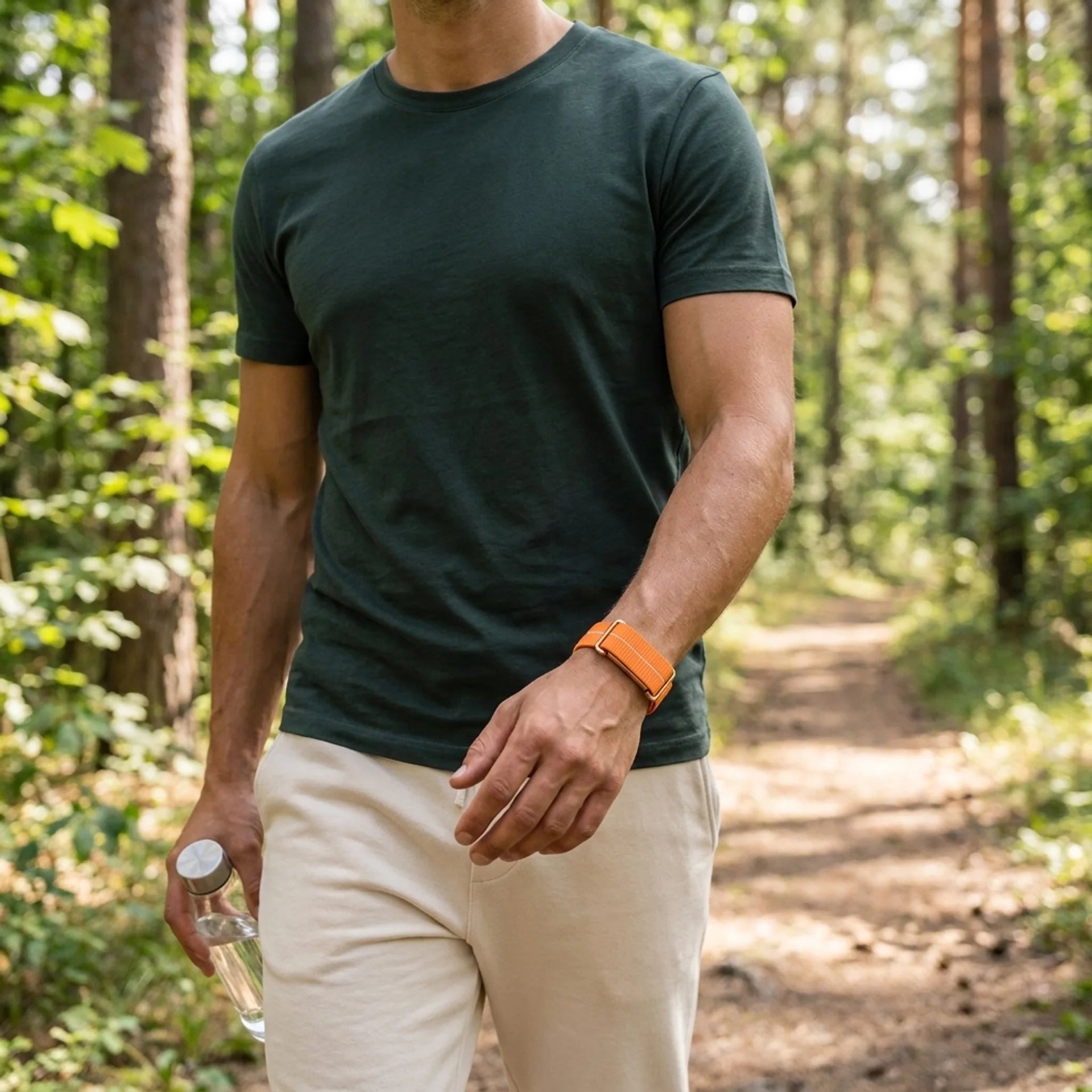 Ultra Thin Nylon Strap, orange, lifestyle photo