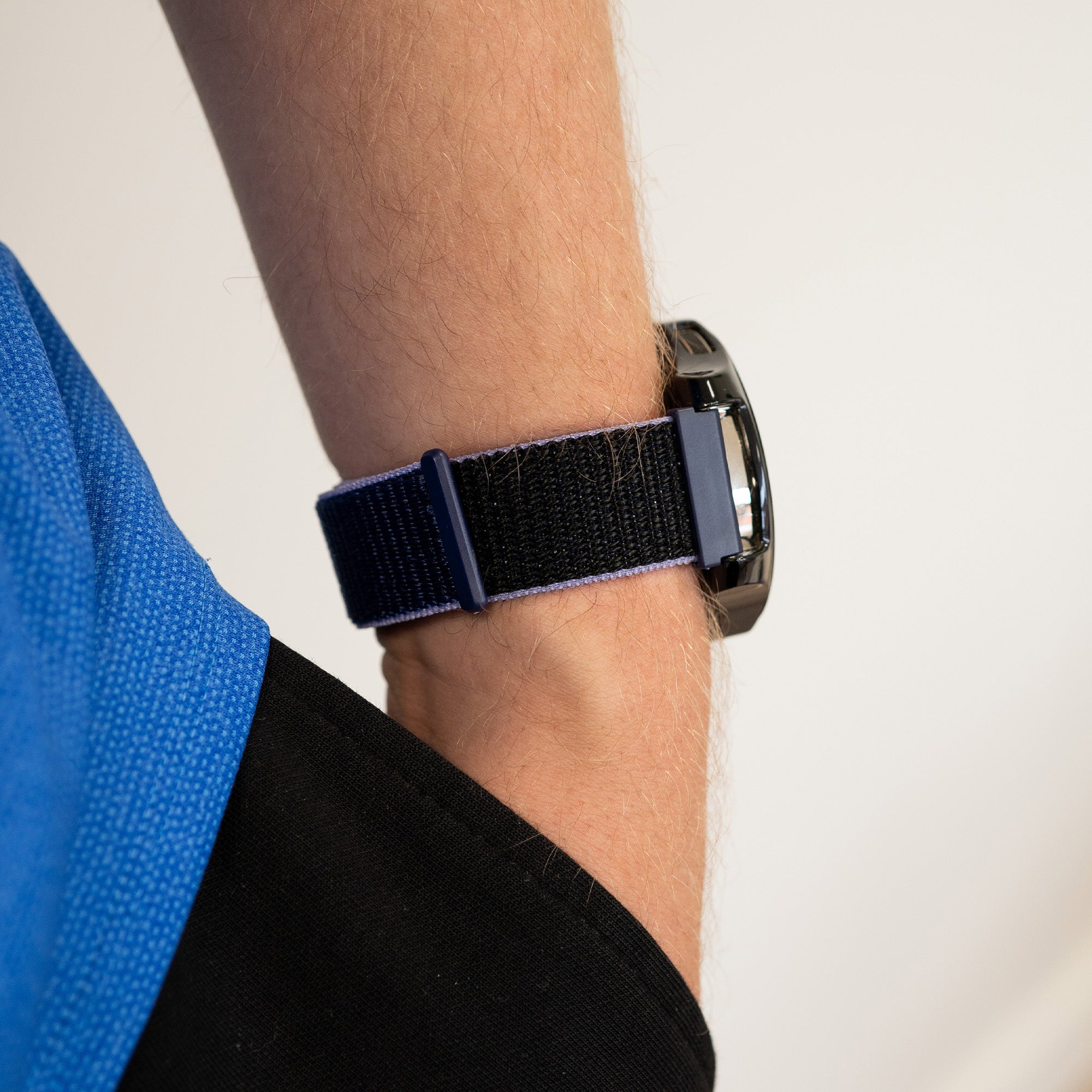 Correa nylon Garmin Forerunner 265 (azul/negro)