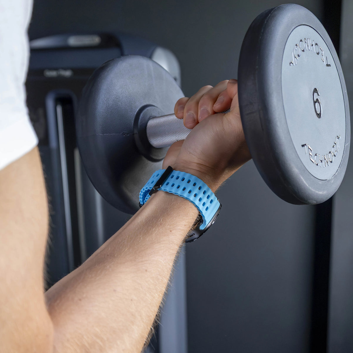 Silicone Ocean Strap, light blue, lifestyle photo