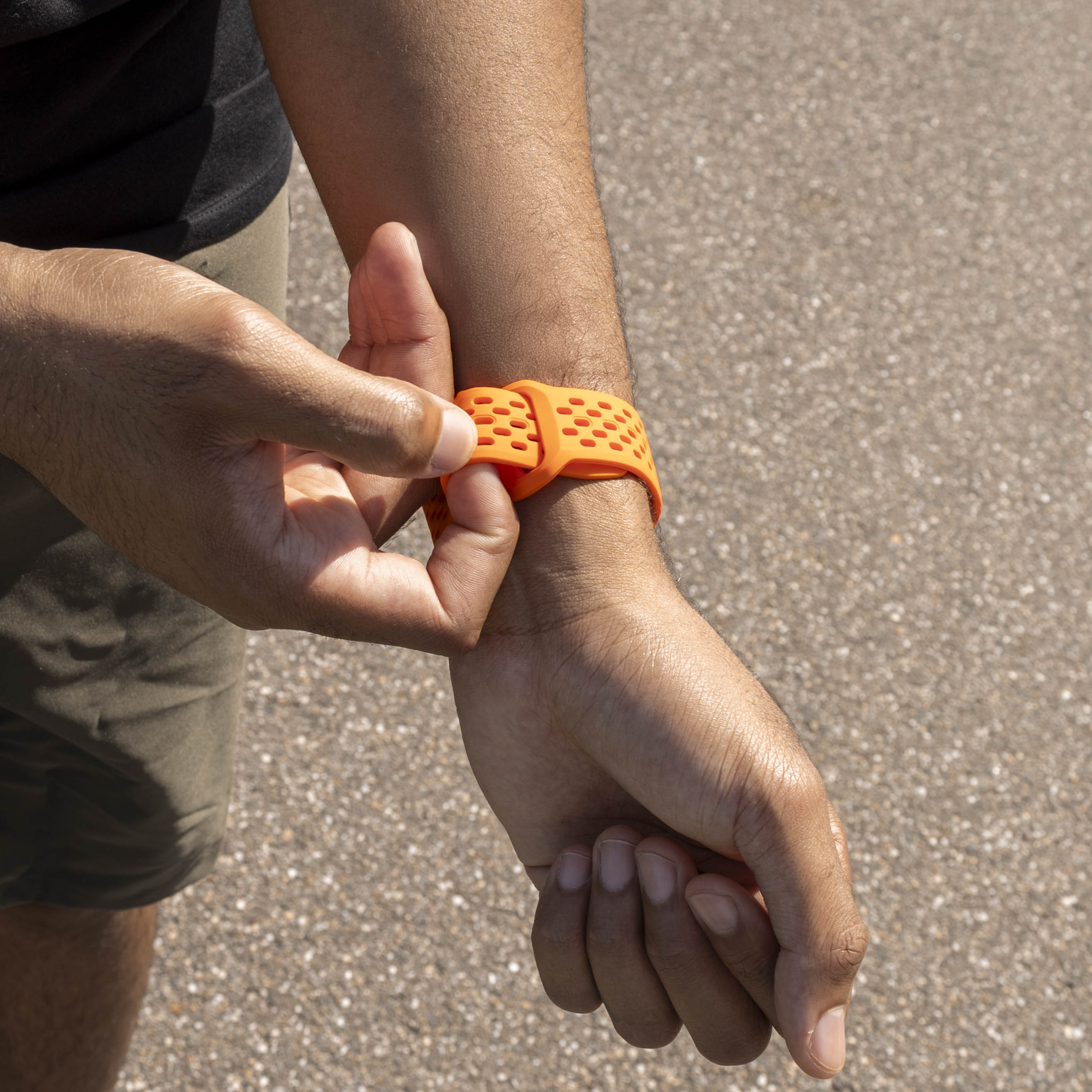 Correa air silicona Samsung Galaxy Watch 9 - 44mm (naranja)