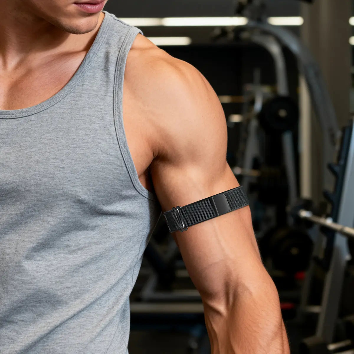 Biceps nylon bíceps Amazfit Helio Strap (negro/gris)