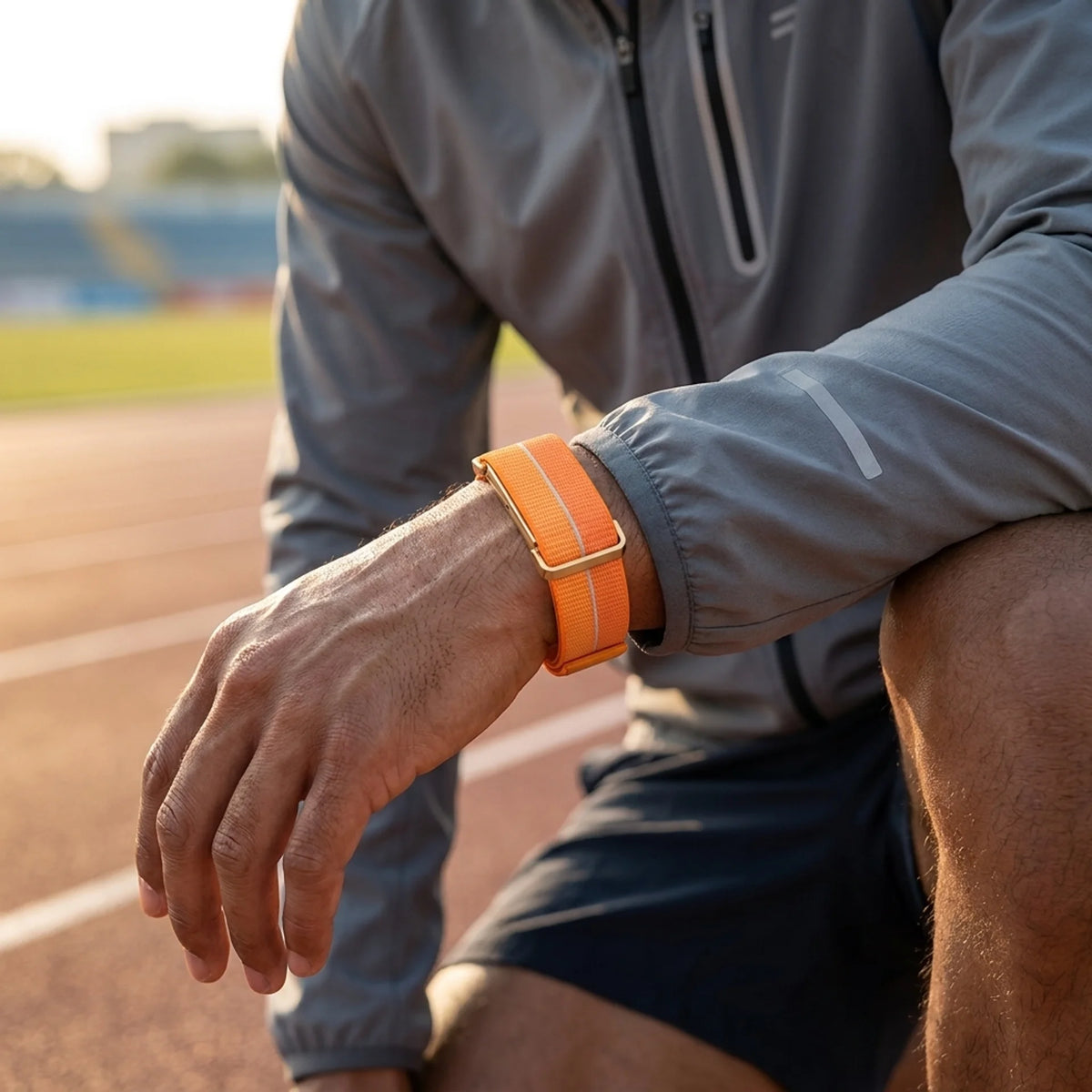Ultra Thin Nylon Strap, orange, lifestyle photo