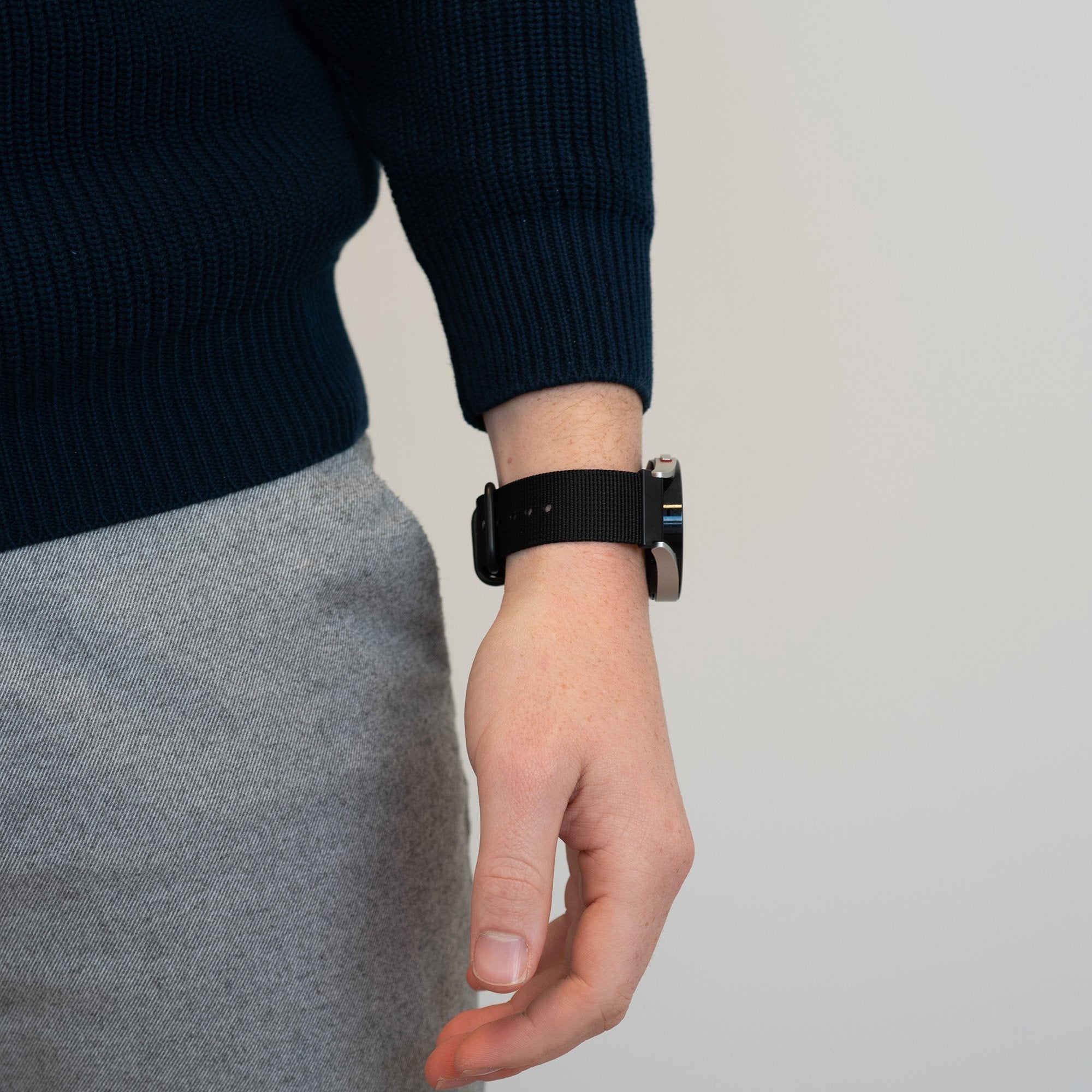 Bandz Correa nylon con hebilla Garmin Forerunner 645 (negro)