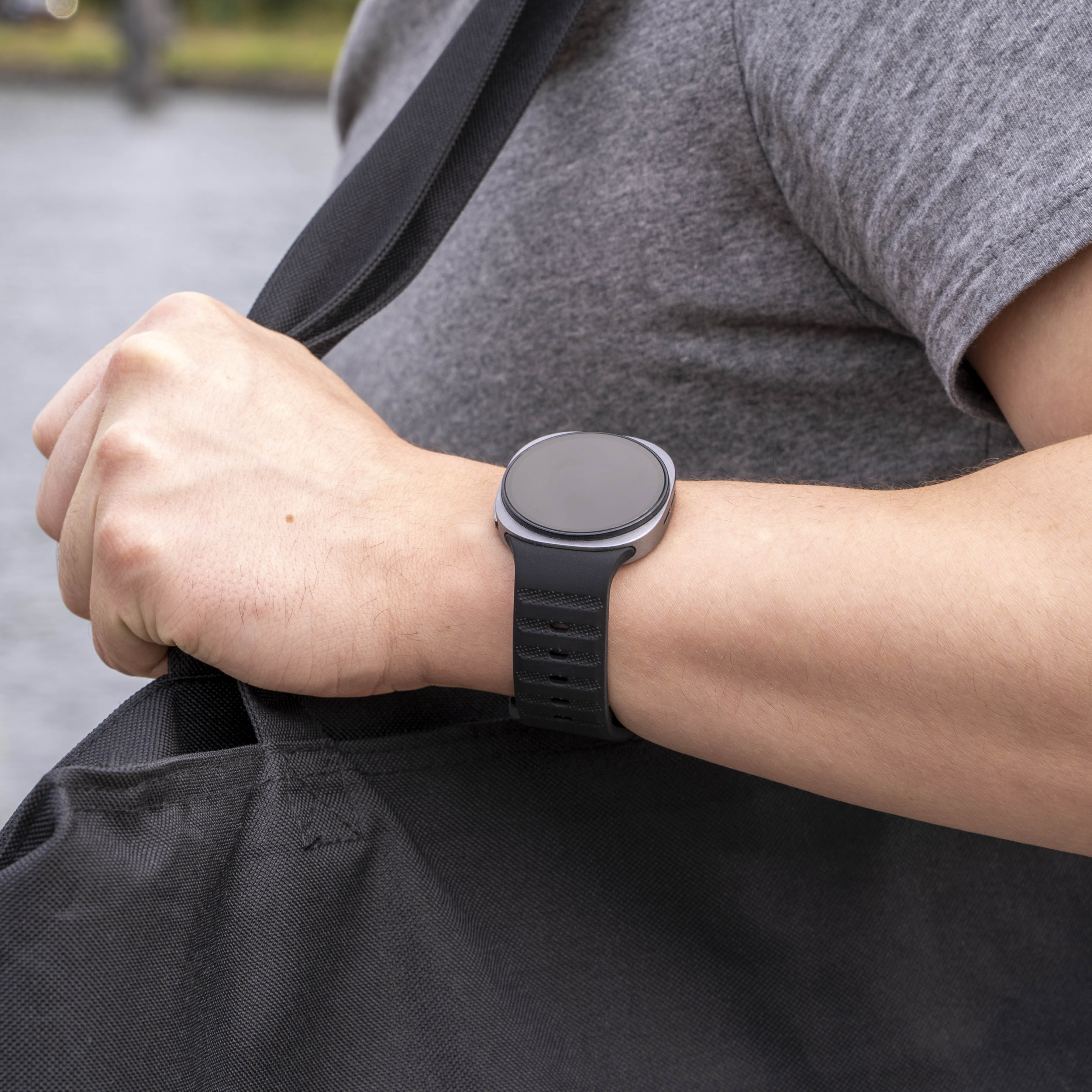 Correa silicona Outdoor Samsung Galaxy Watch 8 Classic (negro)