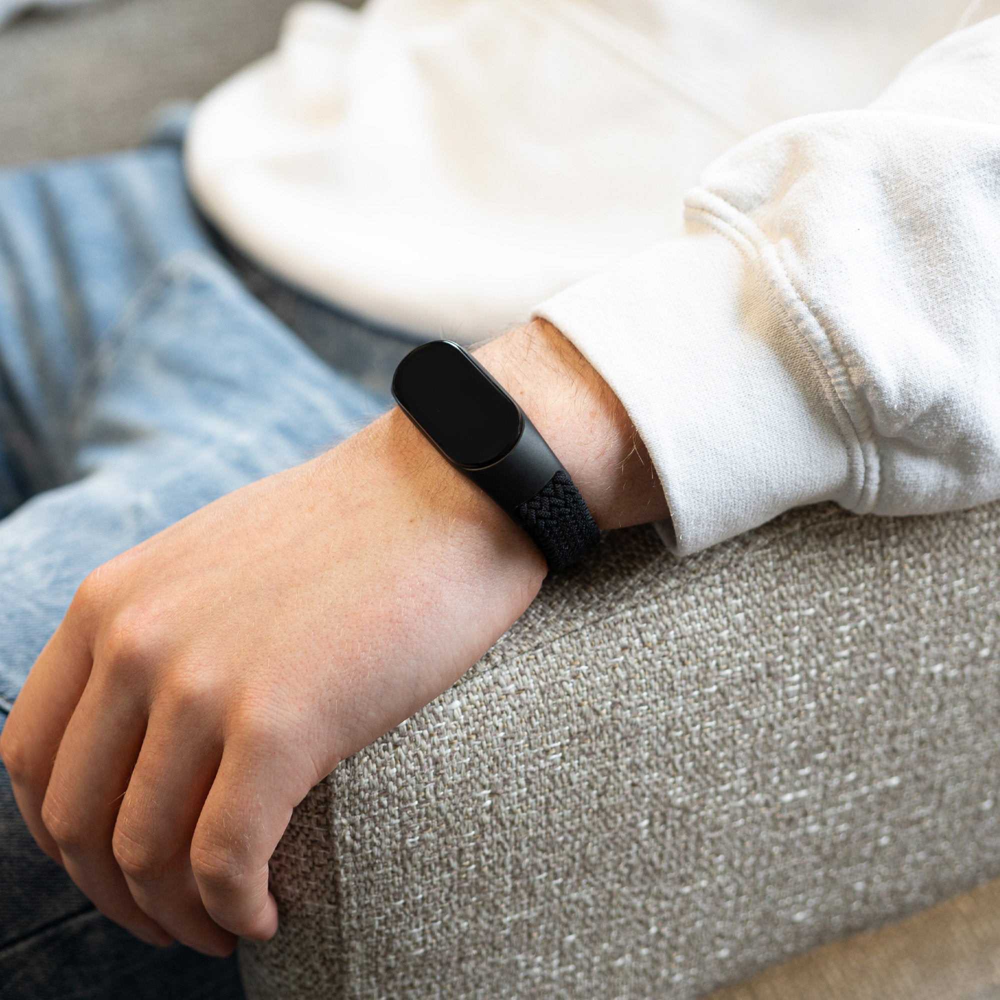 Correa trenzada Xiaomi Mi Band 5 (negro)