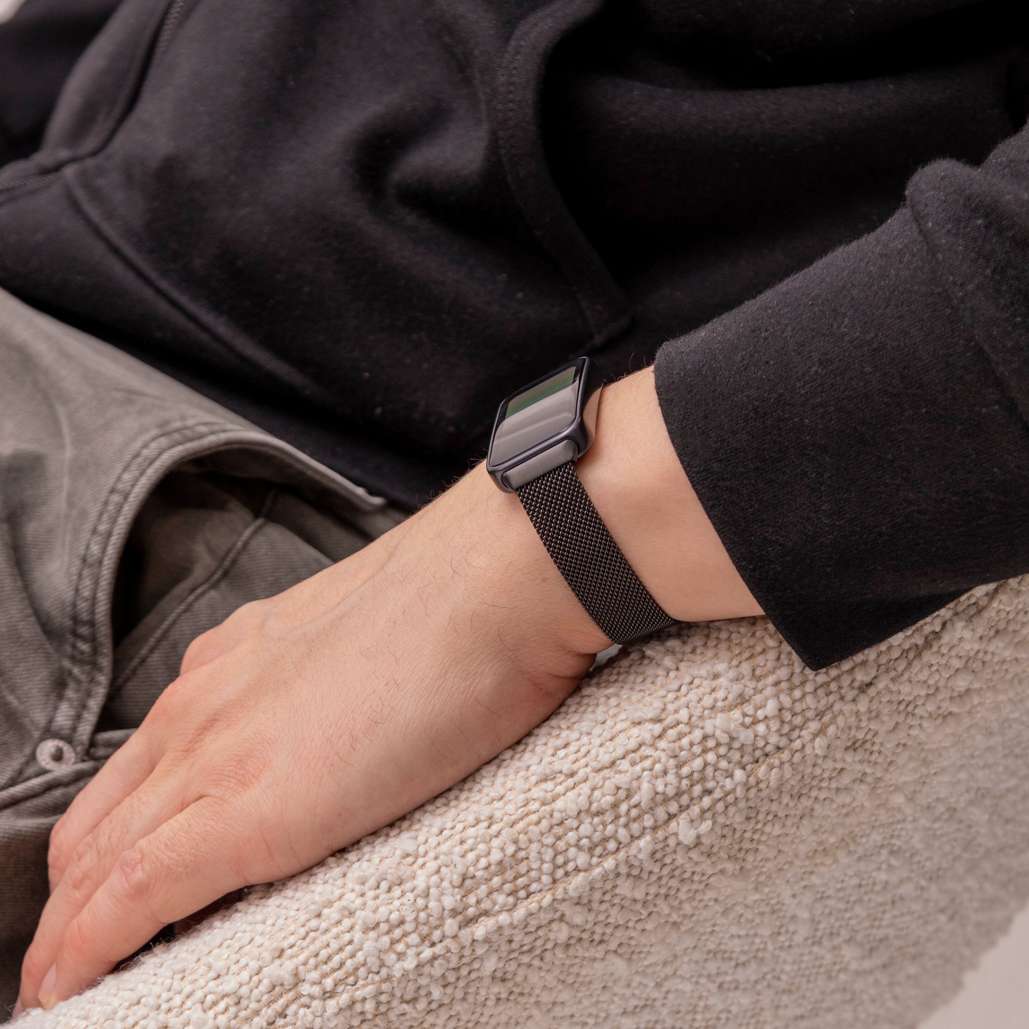 Correa milanesa Huawei Band 10 (negra)
