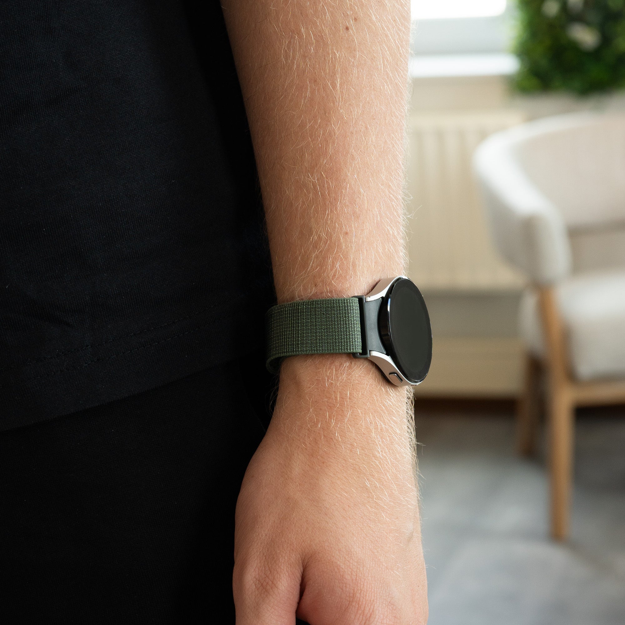 Alpine Nylon Strap, green, lifestyle photo