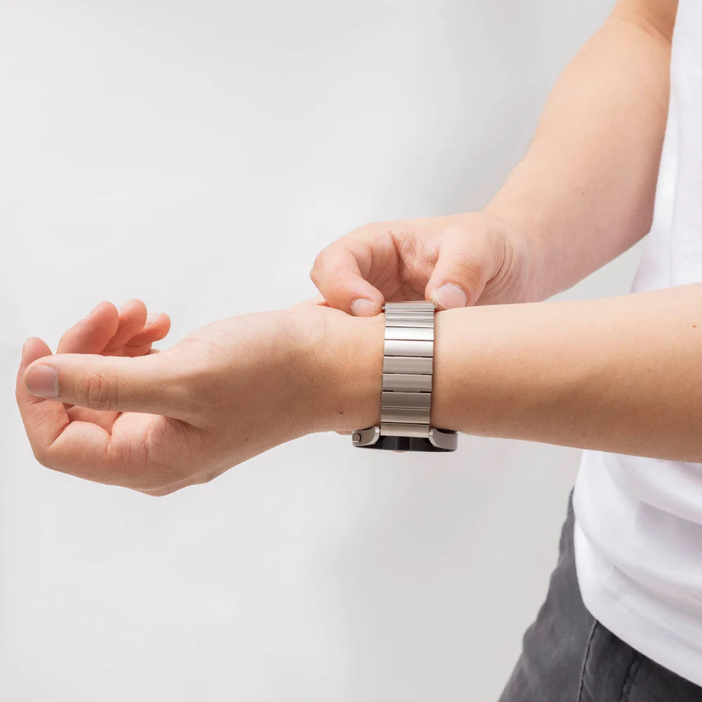 Correa acero Amazfit Bip U (Pro) (plateado)