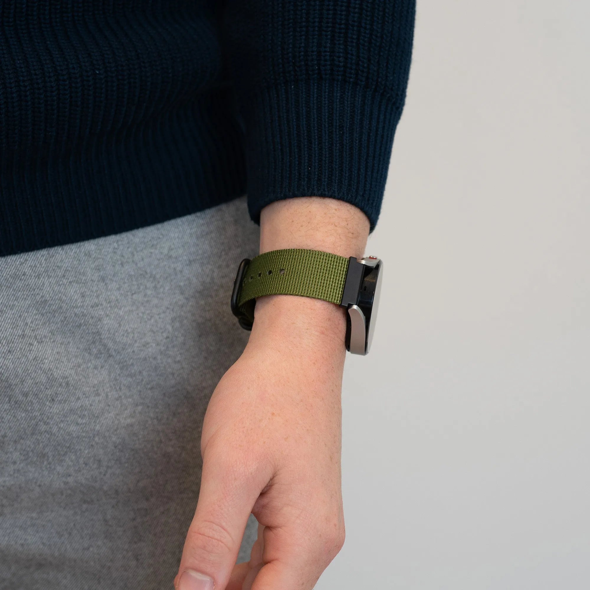 Bandz Correa nylon con hebilla OnePlus Watch 3 (verde)