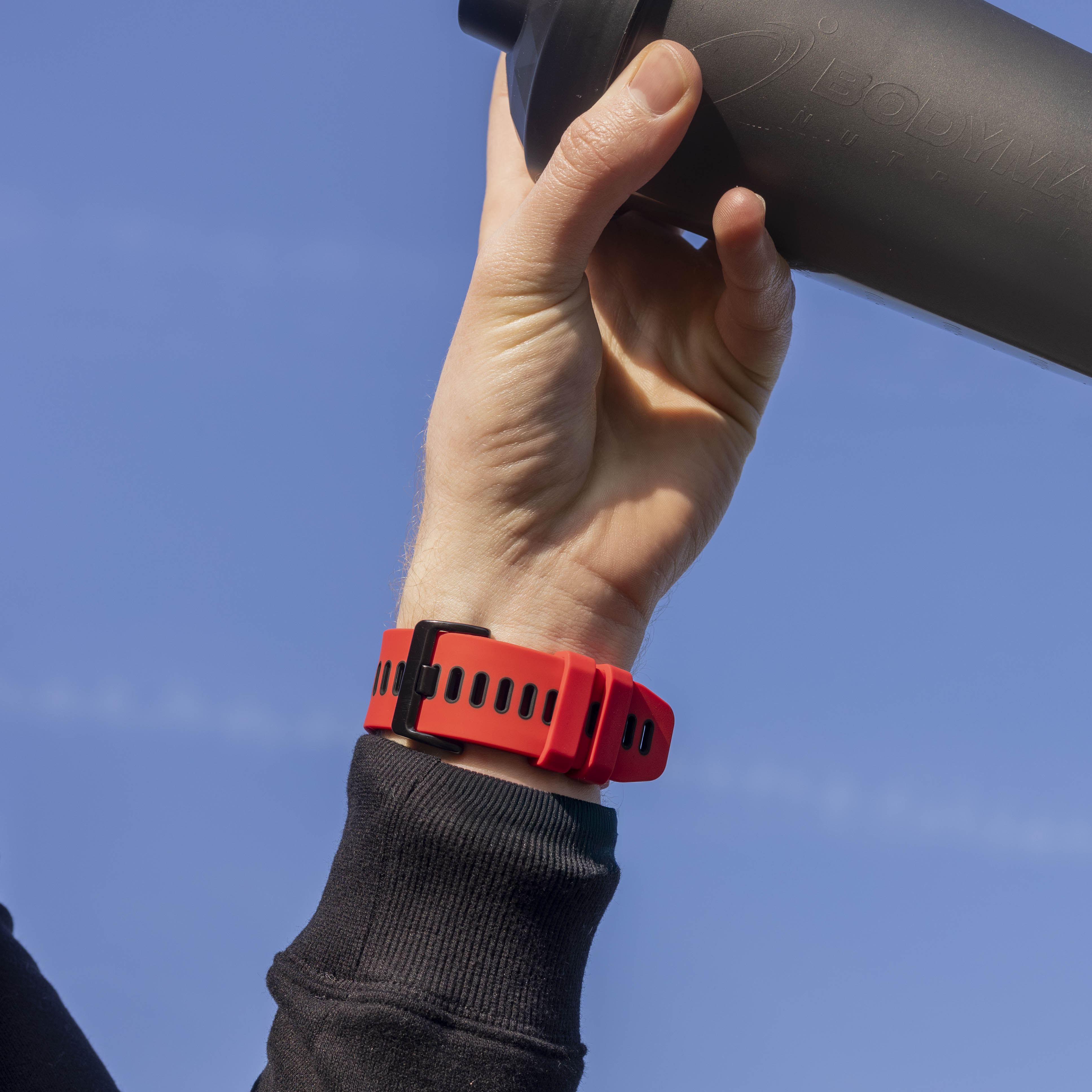 Correa deportiva Garmin Fenix 7x (roja/negra)