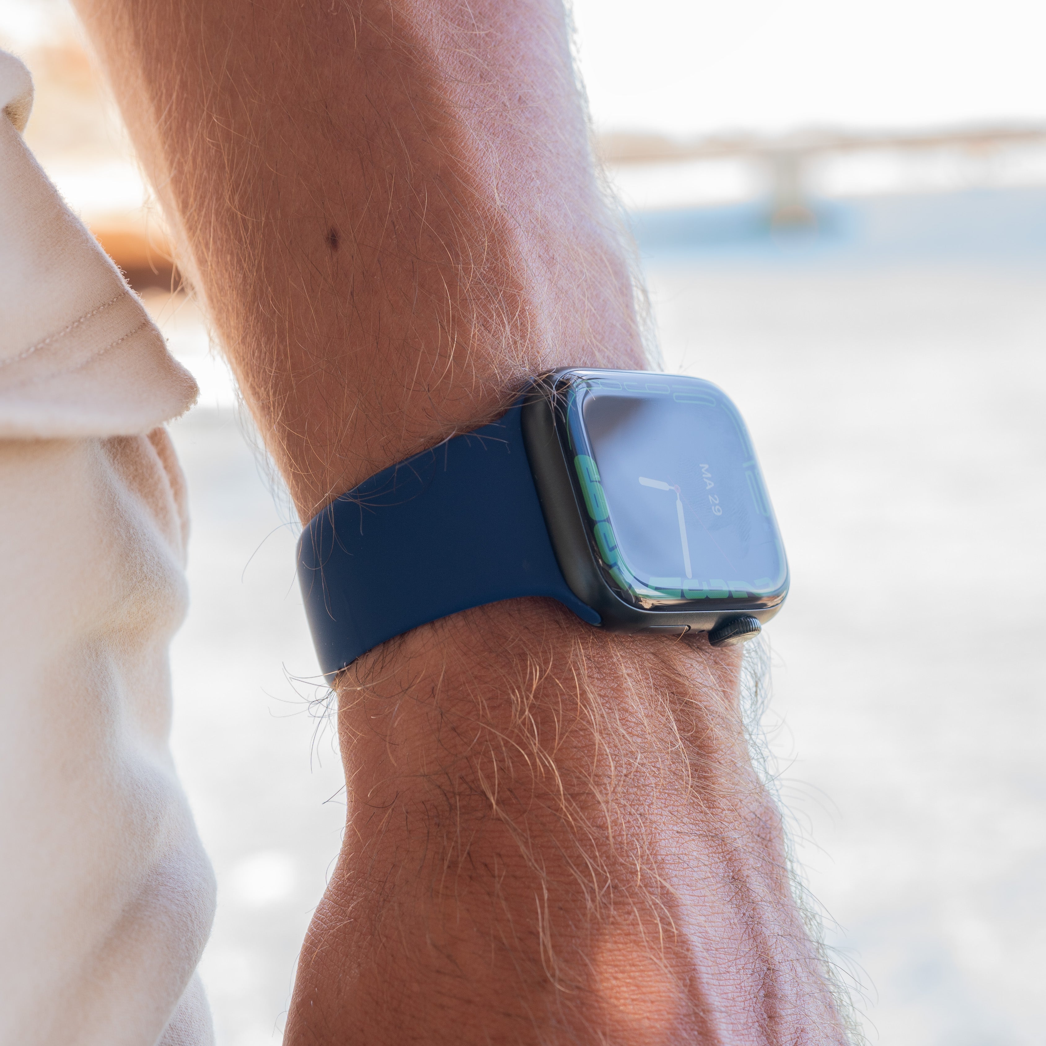 Correa silicona Apple Watch (azul oscuro)