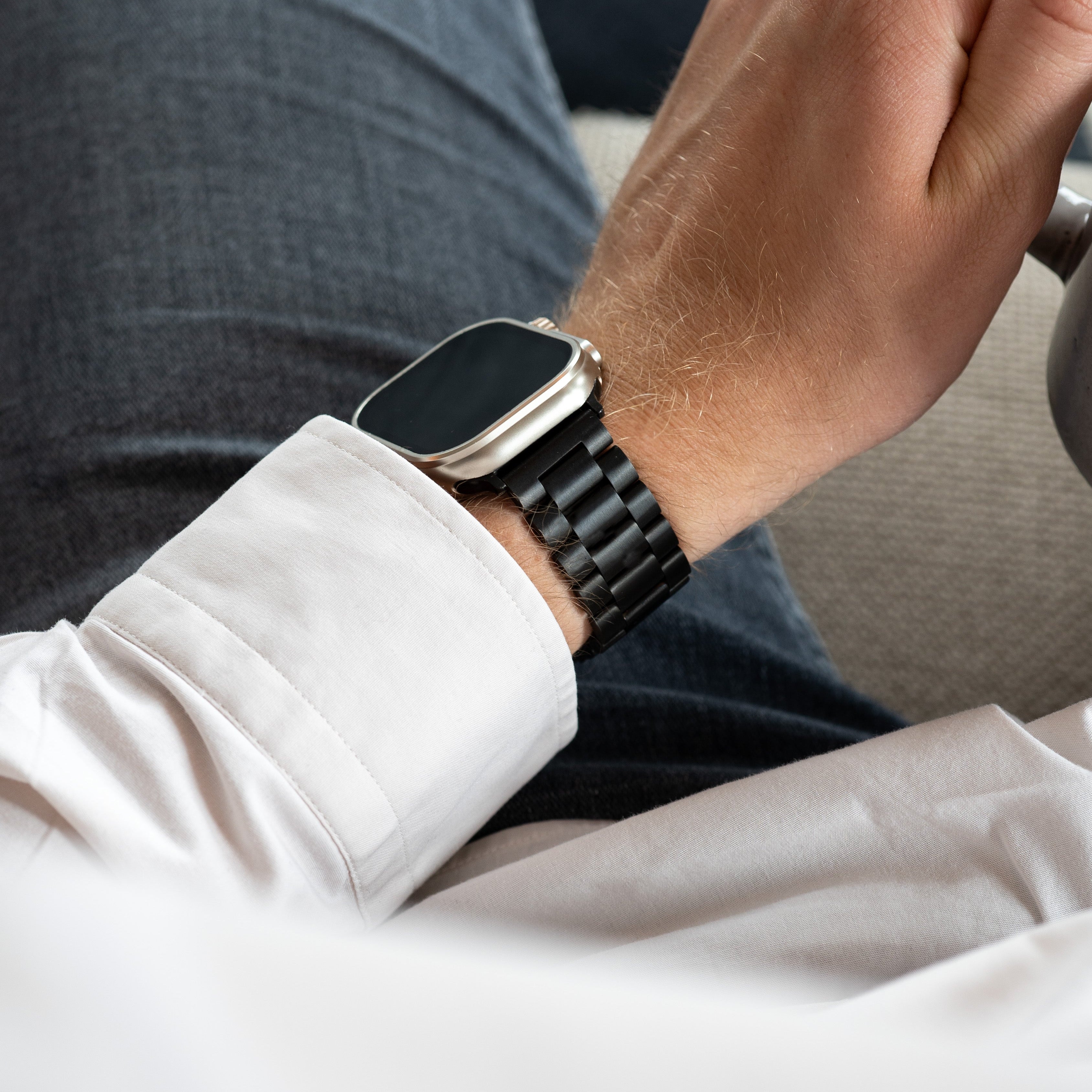 Correa titanio Apple Watch Ultra (negra)