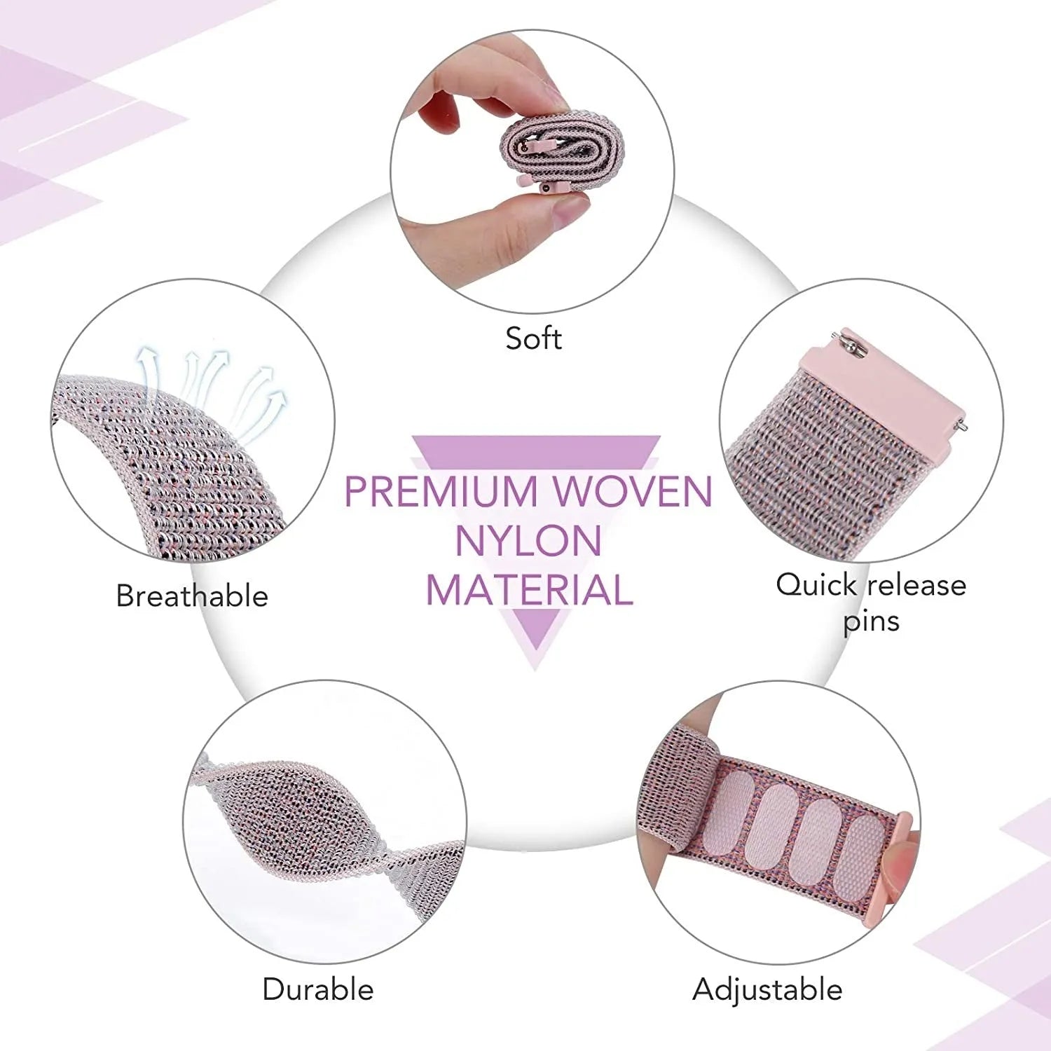 Nylon Strap, pink sand, promotional banner