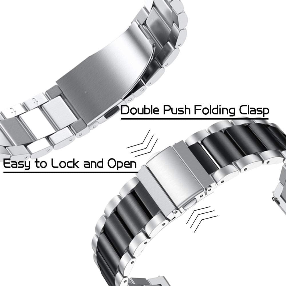 Correa acero Huawei Watch GT 6 - 41mm (plateada/negro)