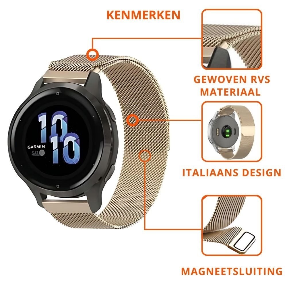 Correa milanesa Huawei Watch GT 5 41mm (champán dorado)
