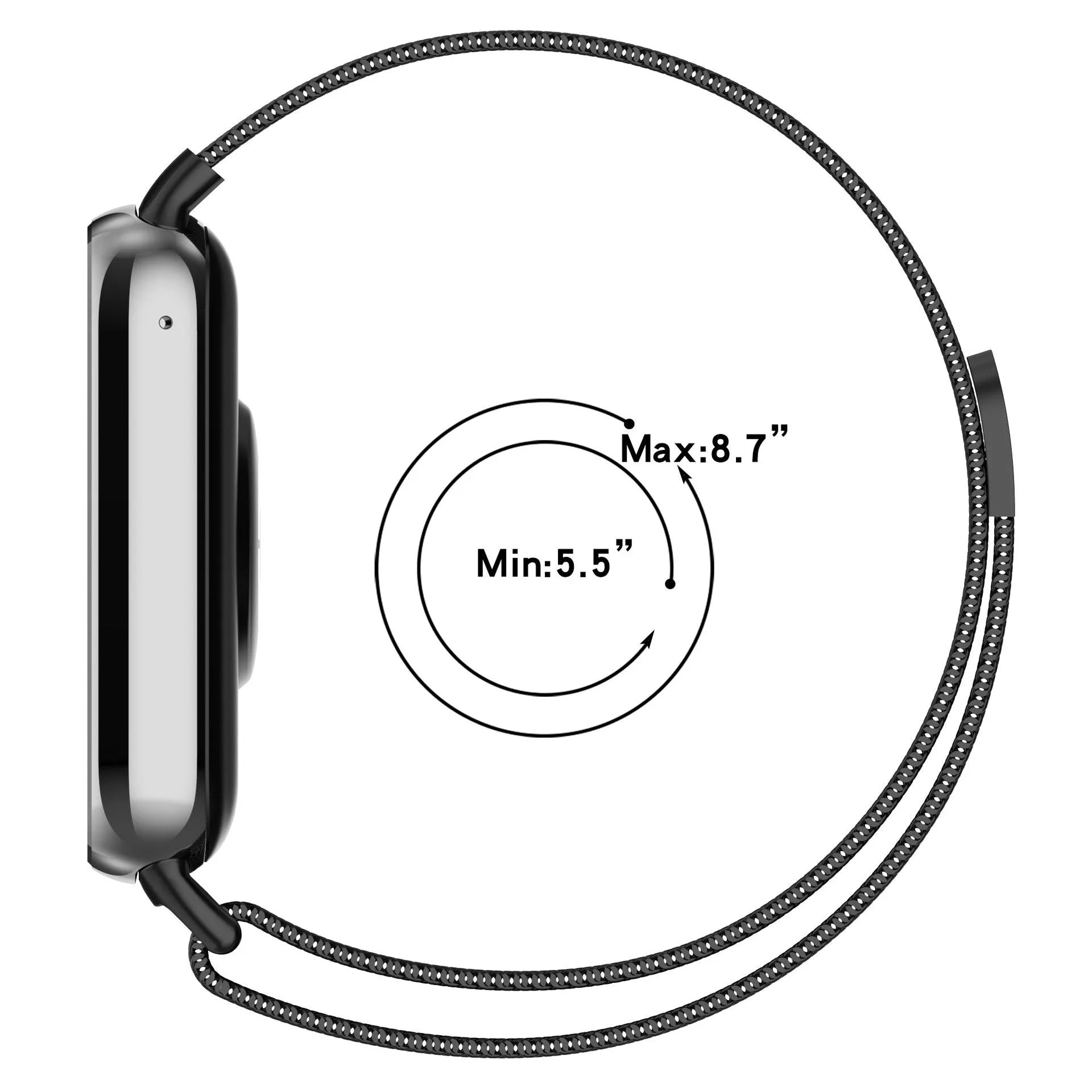 Correa milanesa Redmi Watch 6 (negro)