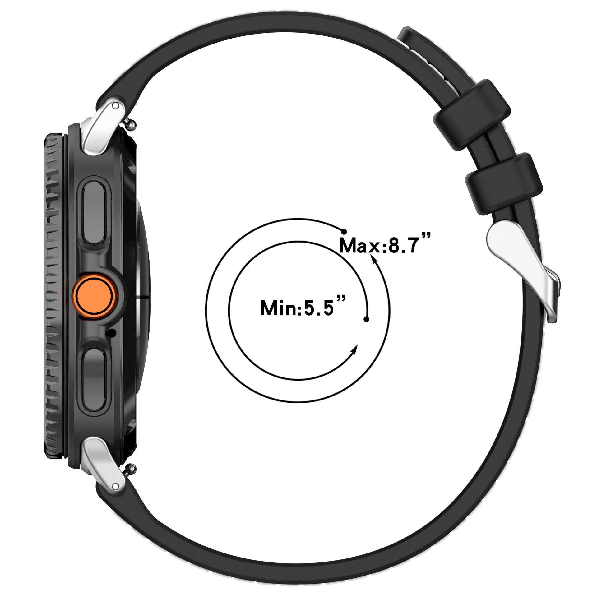 Correa nylon híbrida Samsung Galaxy Watch 9 - 40mm (negro)
