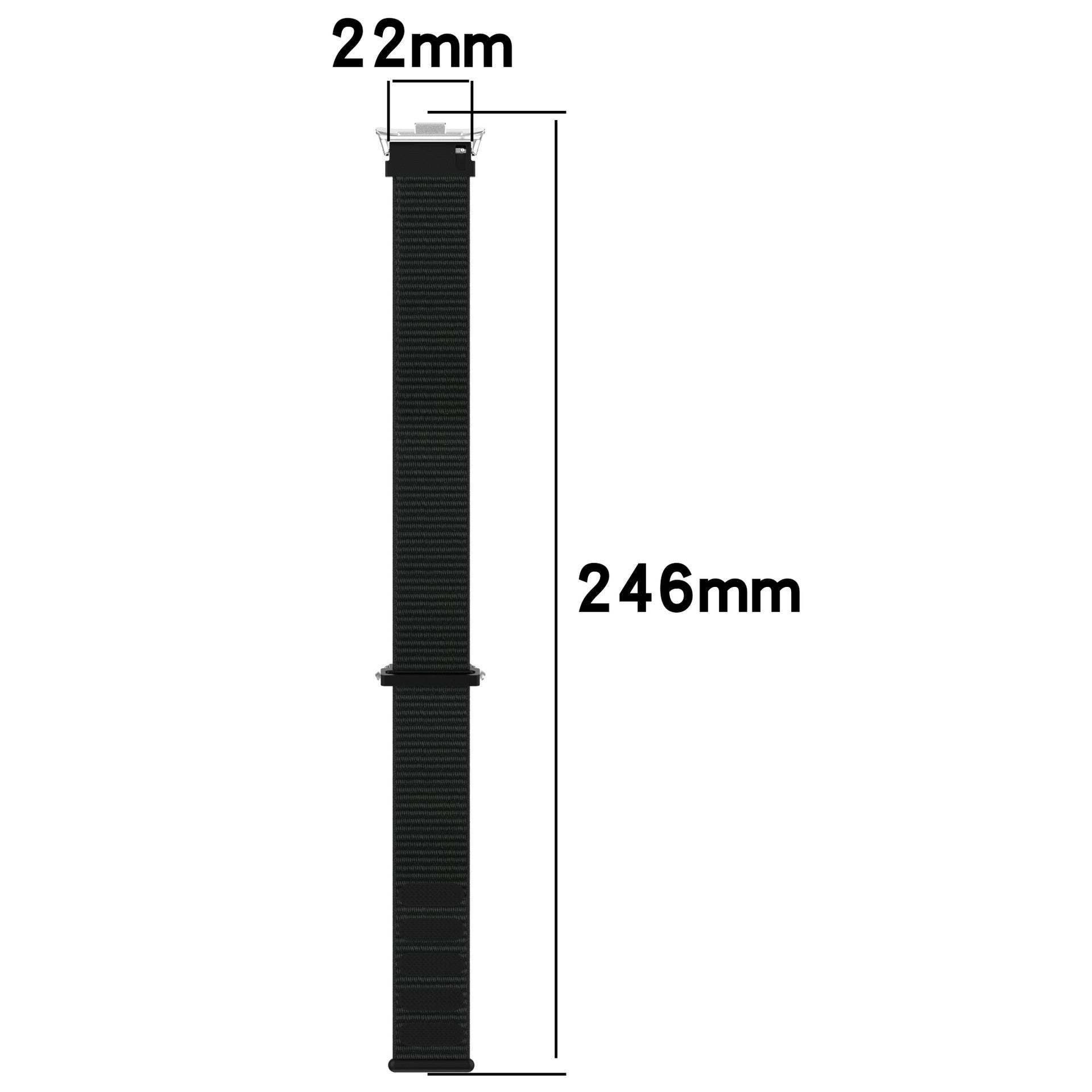Correa nylon Redmi Watch 5 (negra)