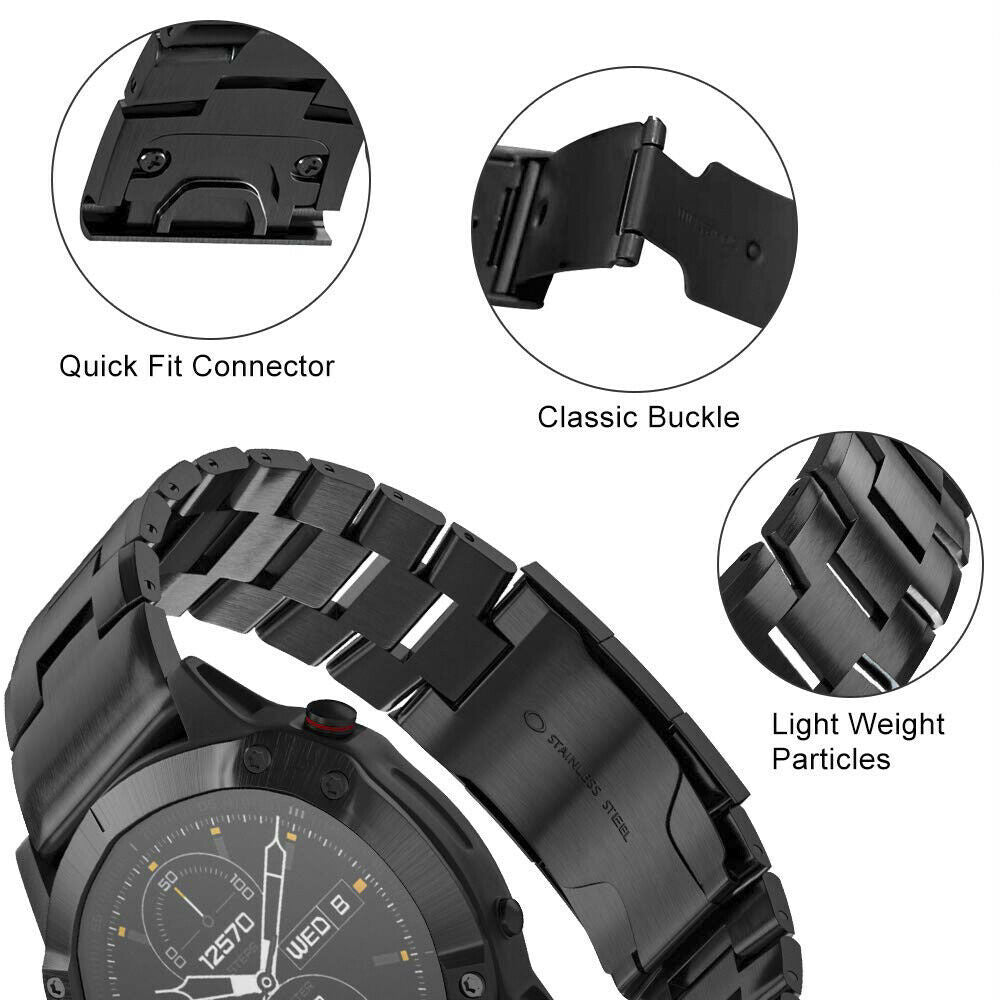 Correa titanio Garmin D2 Mach 1 Pro (negro)