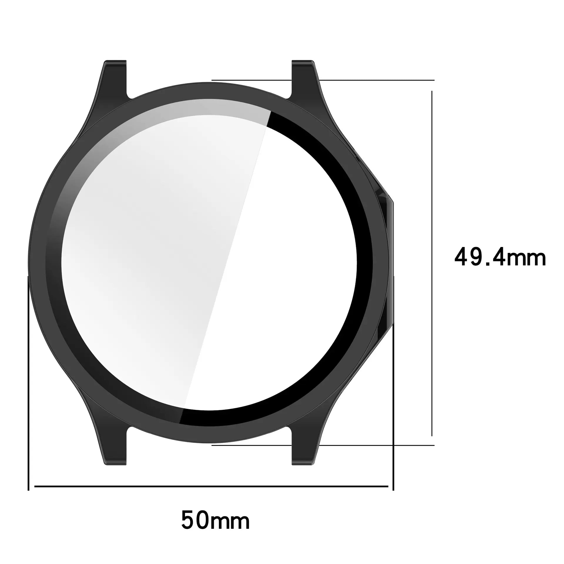 OnePlus Watch 4 (47mm) Protector de pantalla de vidrio templado (Negro)