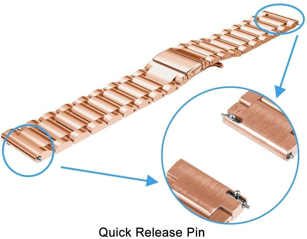 Correa acero Oppo Watch S (oro rosado)