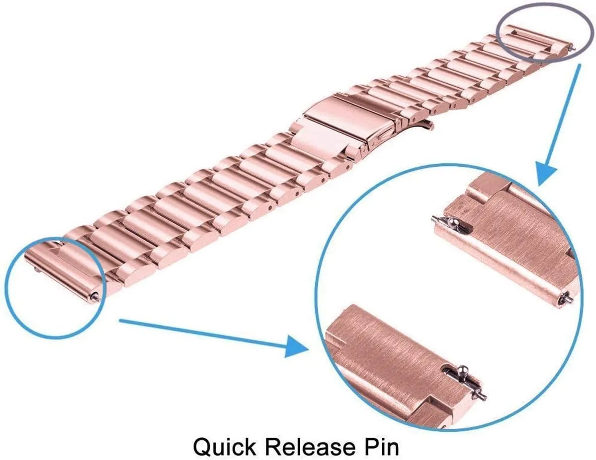 Correa acero Coros Apex 42mm (rosa)