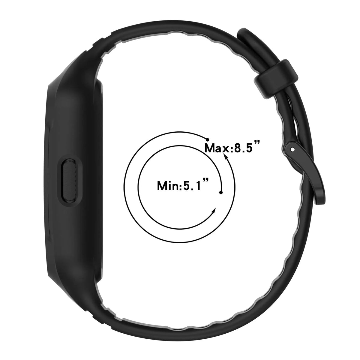 Huawei Band 9 TPU Stap with Frame (Black)