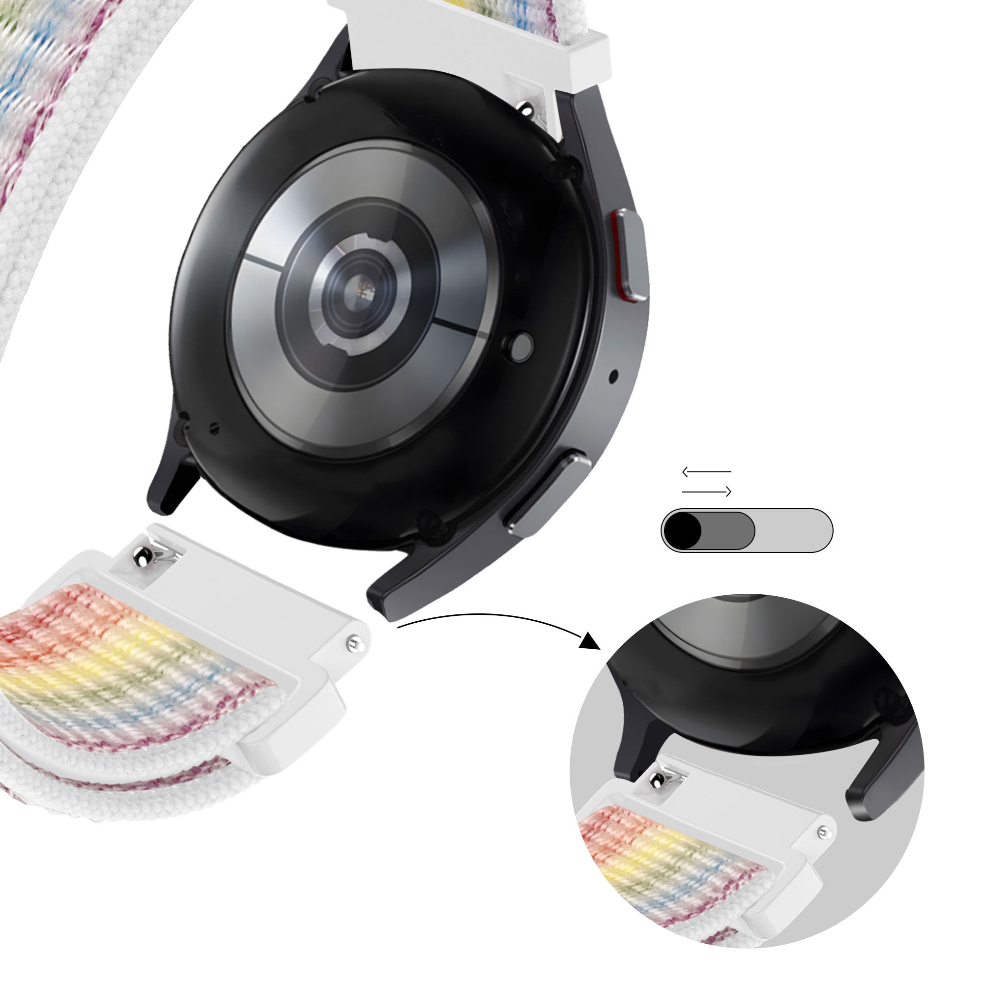 Bandz Correa nylon Loop Garmin Vivomove Trend (multicolor)