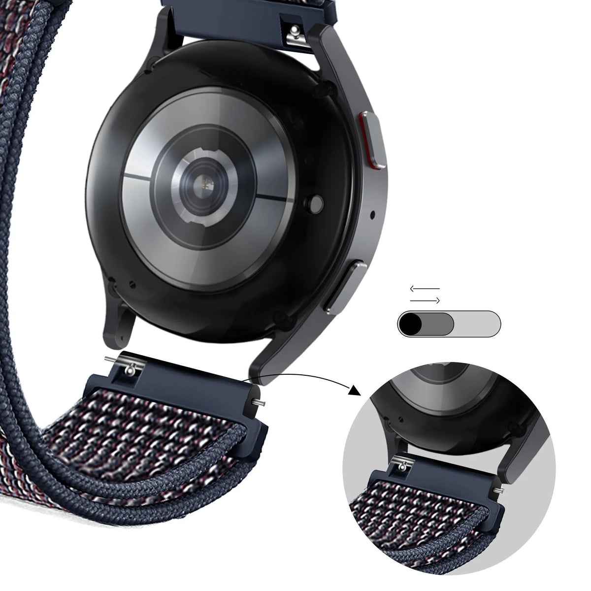 Bandz Huawei Watch GT 6 Pro - 46mm Nylon Loop Strap (Indigo Blue)