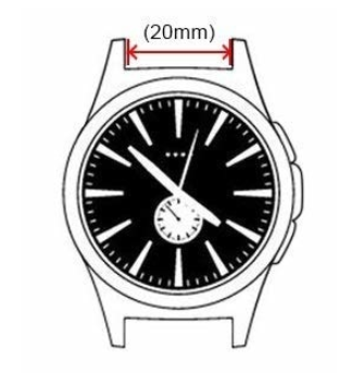 Watch Strap Modern Leather 20mm - Quick Release (Brown)