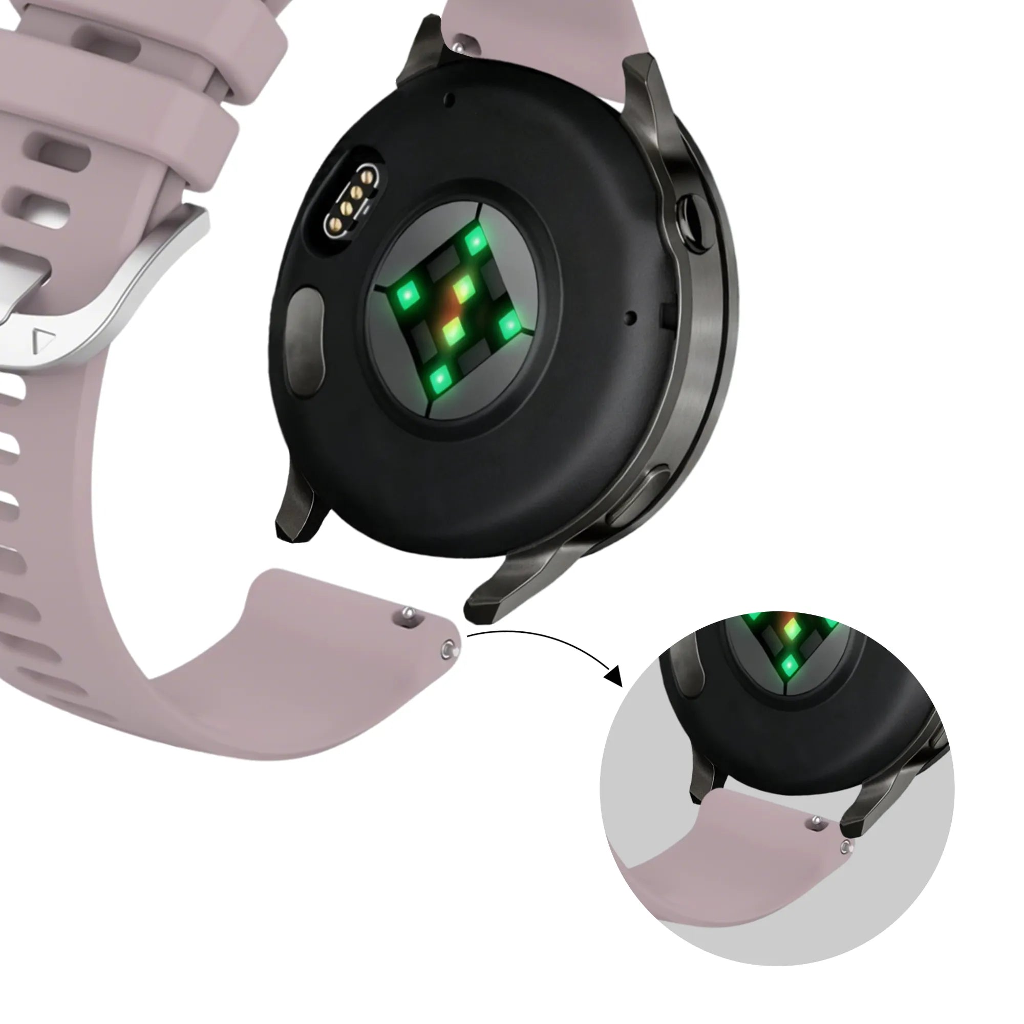 Bandz Correa silicona 'Classic' Garmin Vivomove 3s (lavanda)