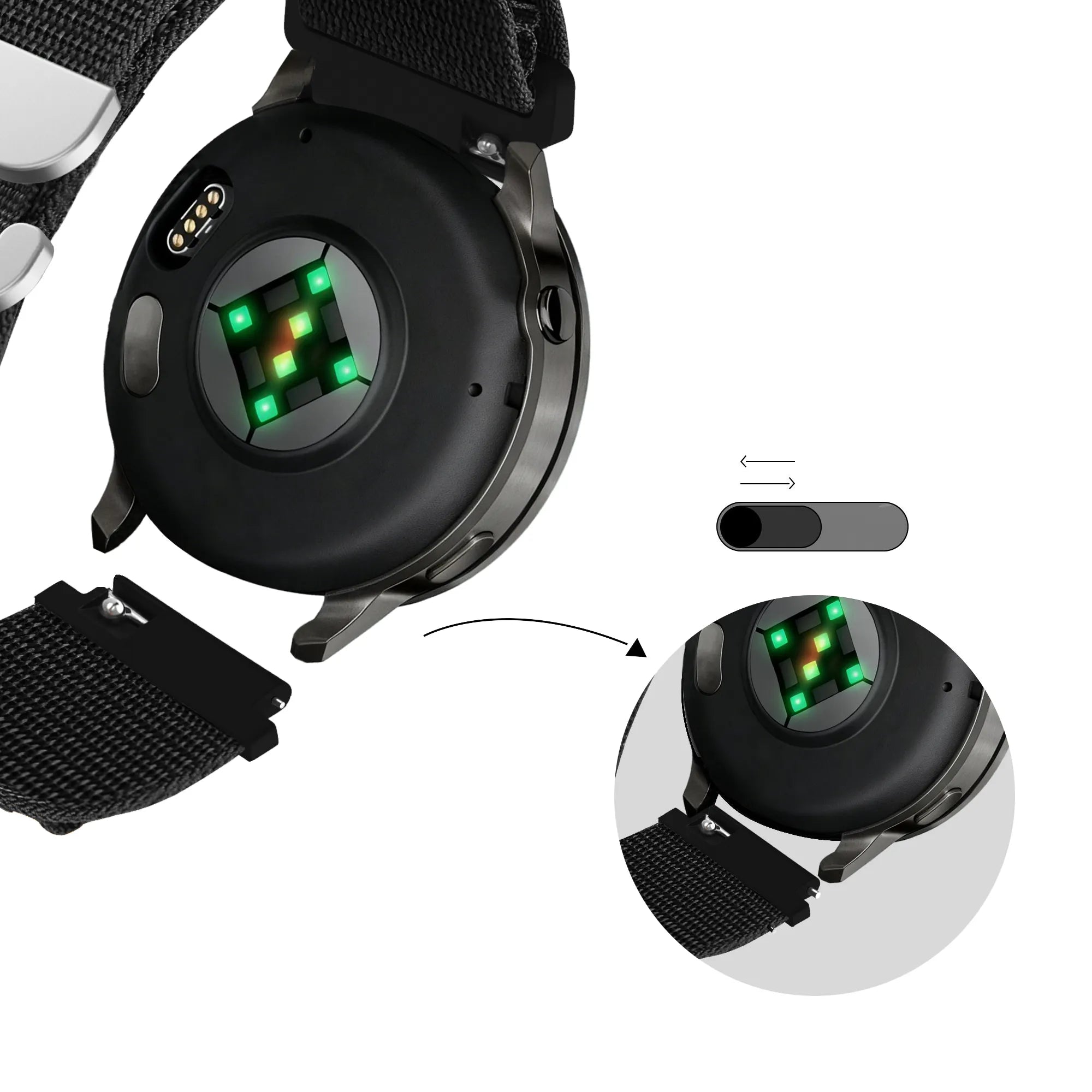 Bandz Correa Alpine Garmin Approach J1 (negro)