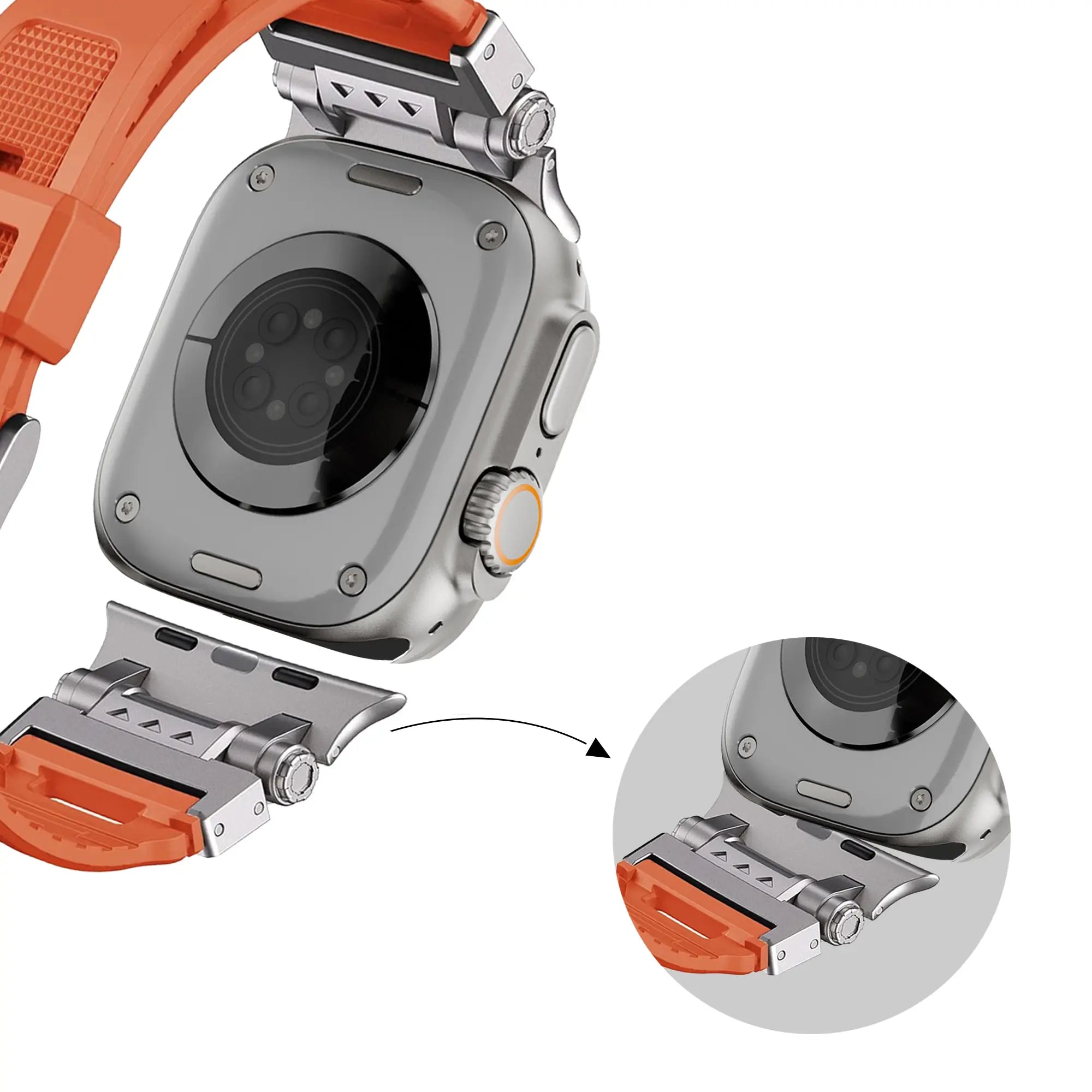 Bandz Correa TPU Armour Apple Watch (naranja)