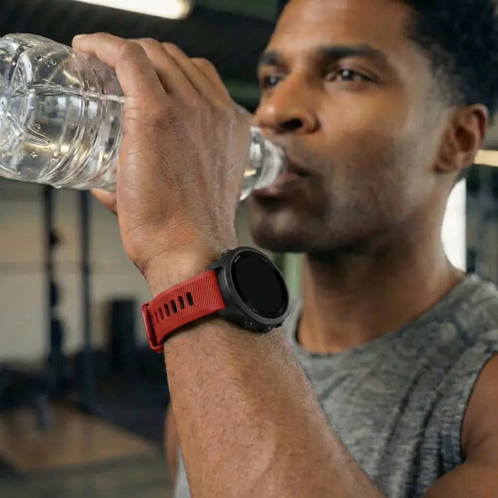 Garmin Forerunner 265 Sport Buckle Strap (Red/Black)