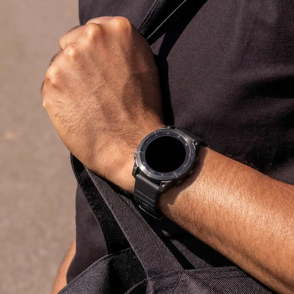 Correa silicona robusto Garmin Fenix 7 (negro)