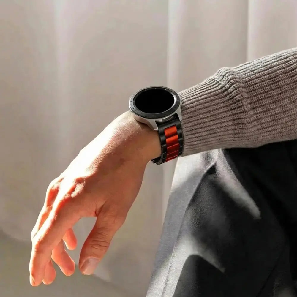 Garmin Venu 3 Steel Strap (Black-rood)