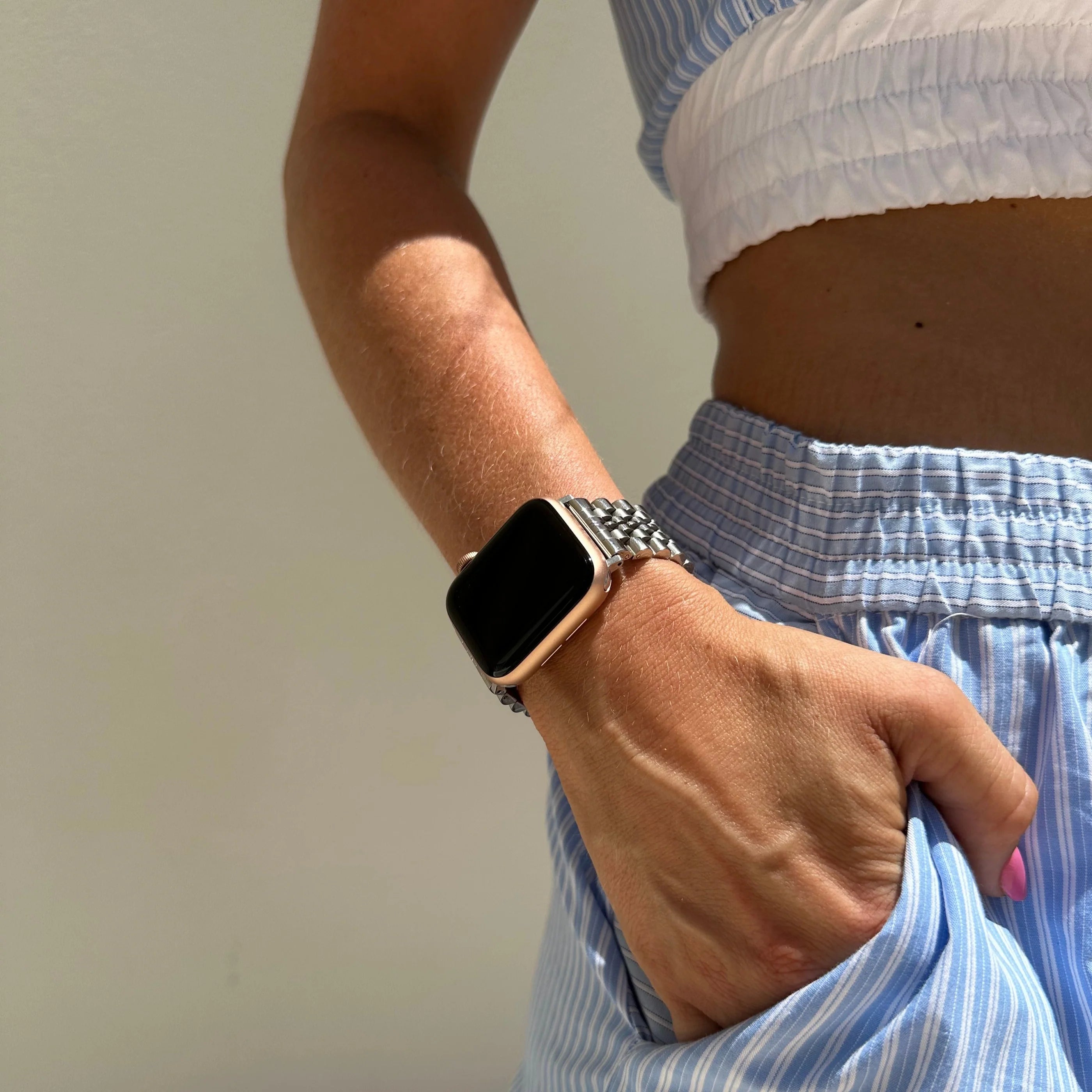 Correa acero xoxo Wildhearts Apple Watch (plateado)